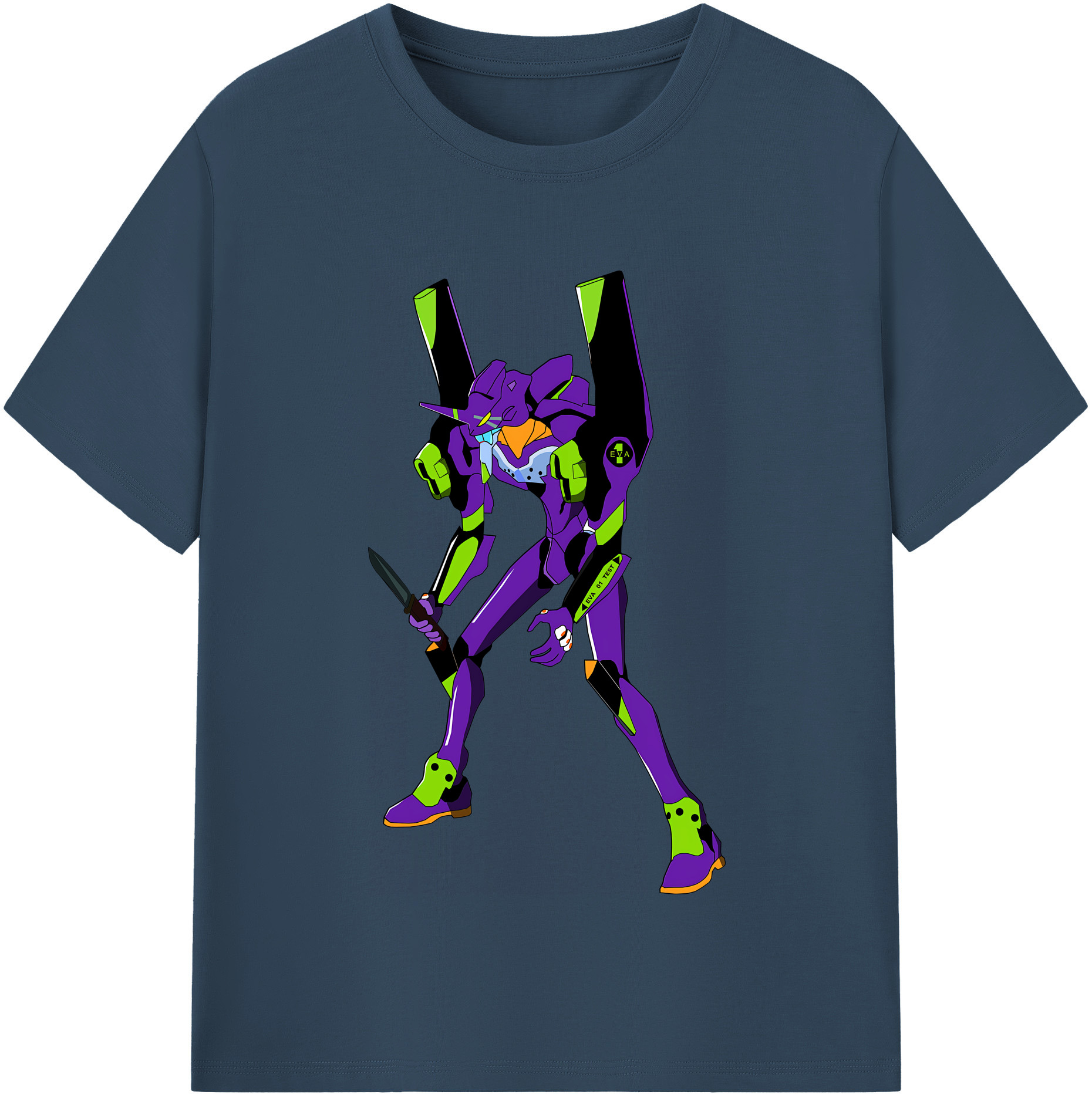 （画像用） EVA 新世紀エヴァンゲリオン レディースカジュアルプリントTシャツ（綿100％）