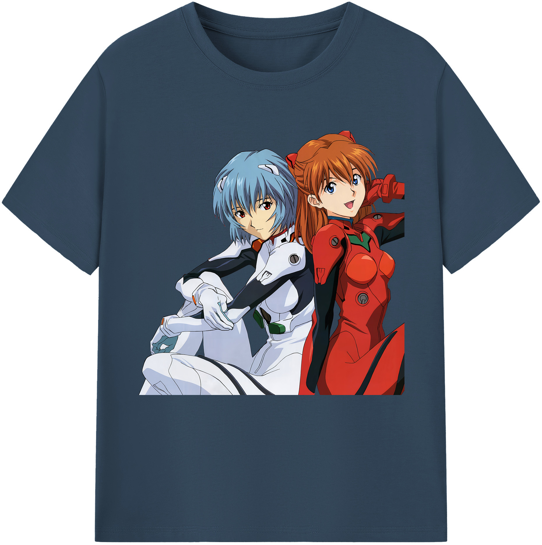 （画像用） EVA 新世紀エヴァンゲリオン レディースカジュアルプリントTシャツ（綿100％）