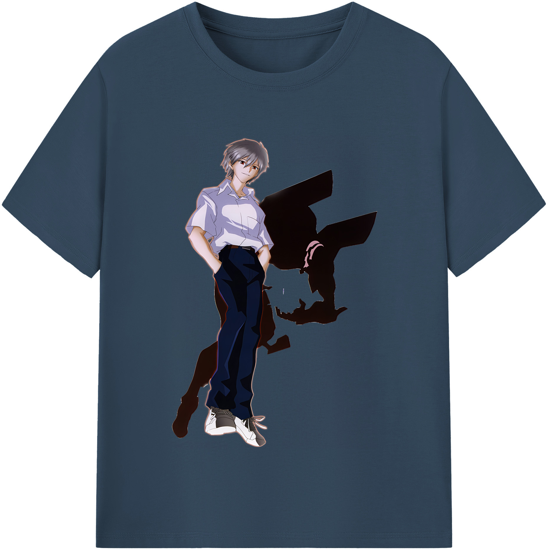 （画像用） EVA 新世紀エヴァンゲリオン レディースカジュアルプリントTシャツ（綿100％）
