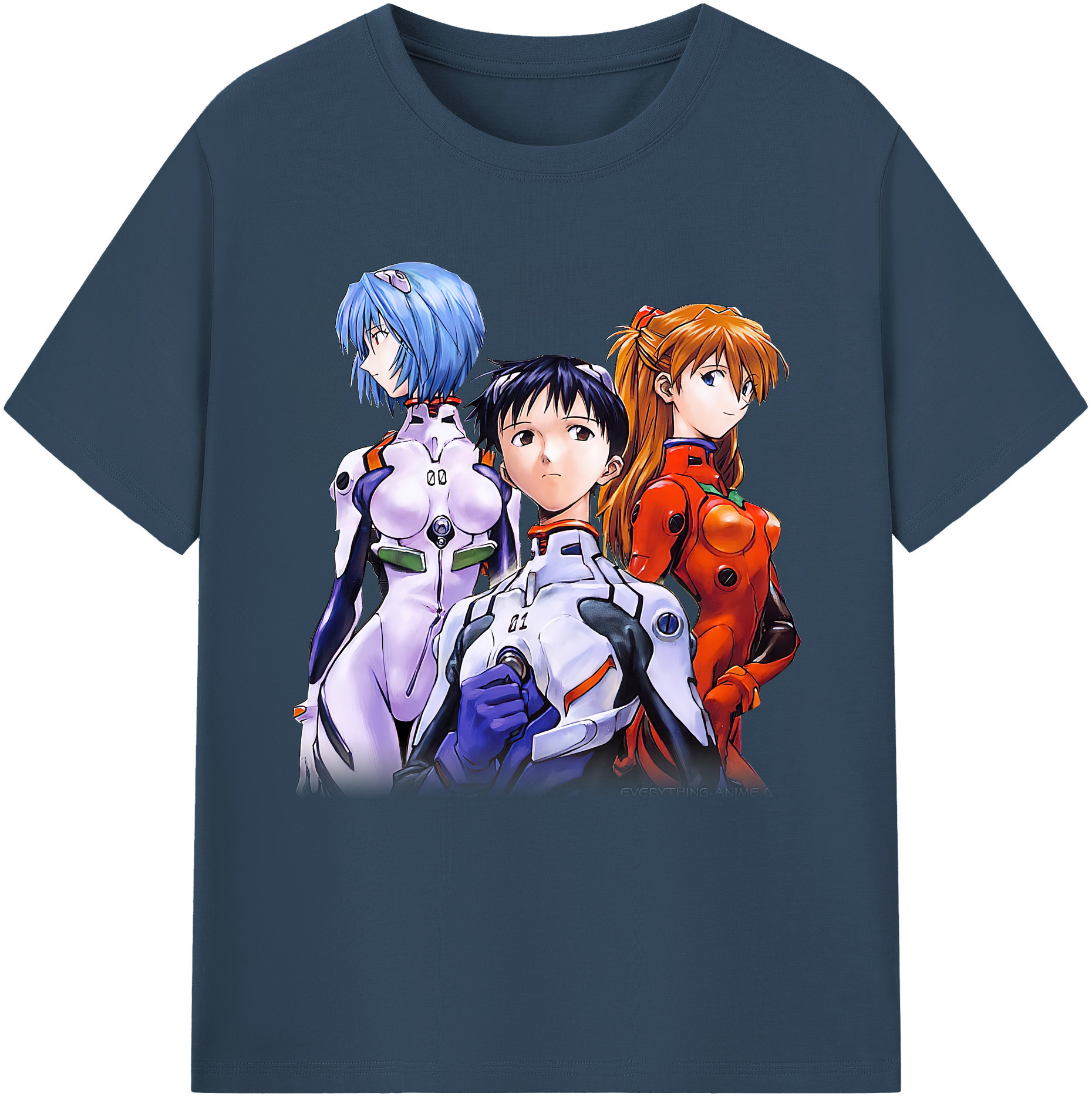 （画像用） EVA 新世紀エヴァンゲリオン レディースカジュアルプリントTシャツ（綿100％）