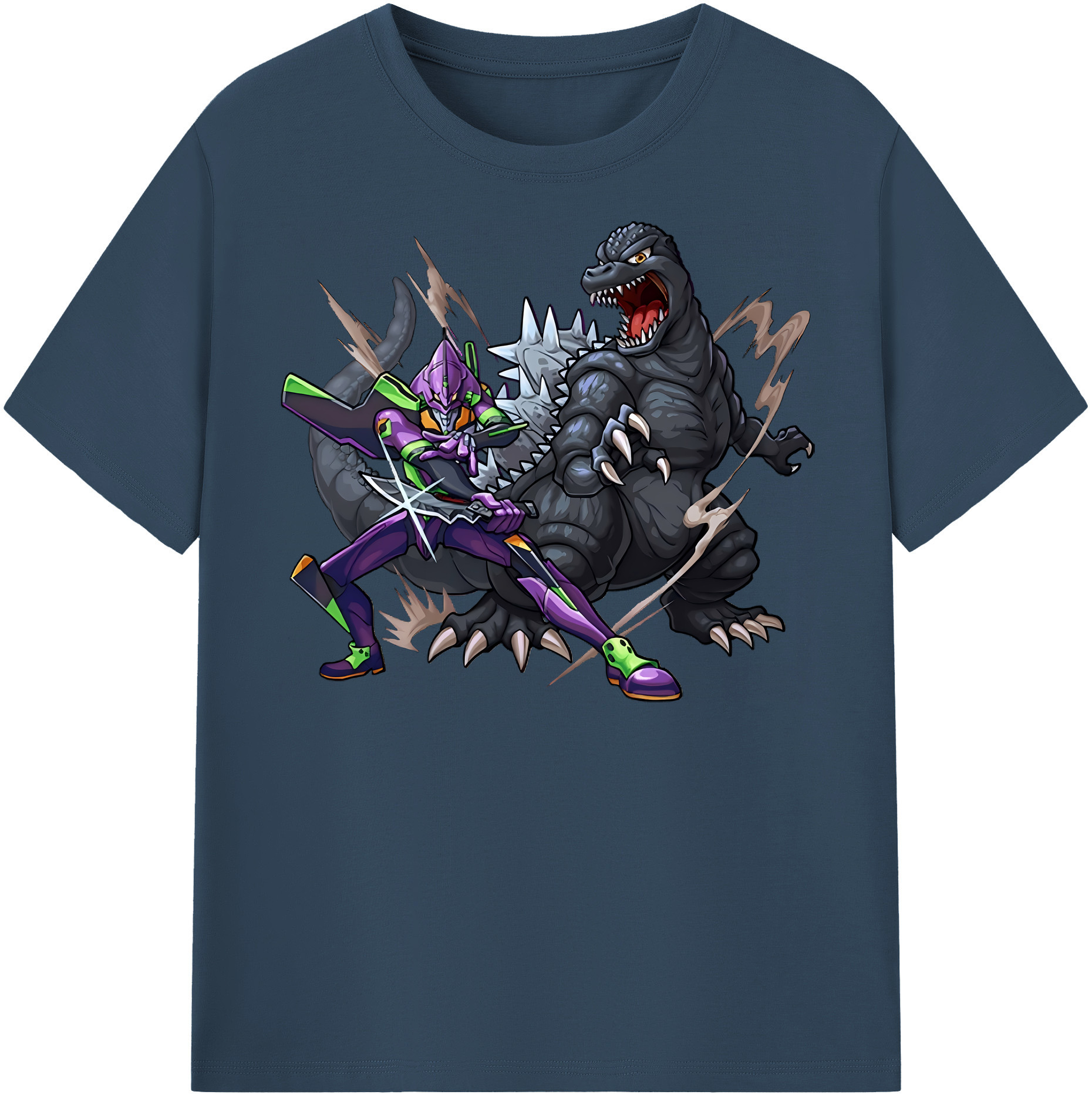 （画像用） EVA 新世紀エヴァンゲリオン レディースカジュアルプリントTシャツ（綿100％）