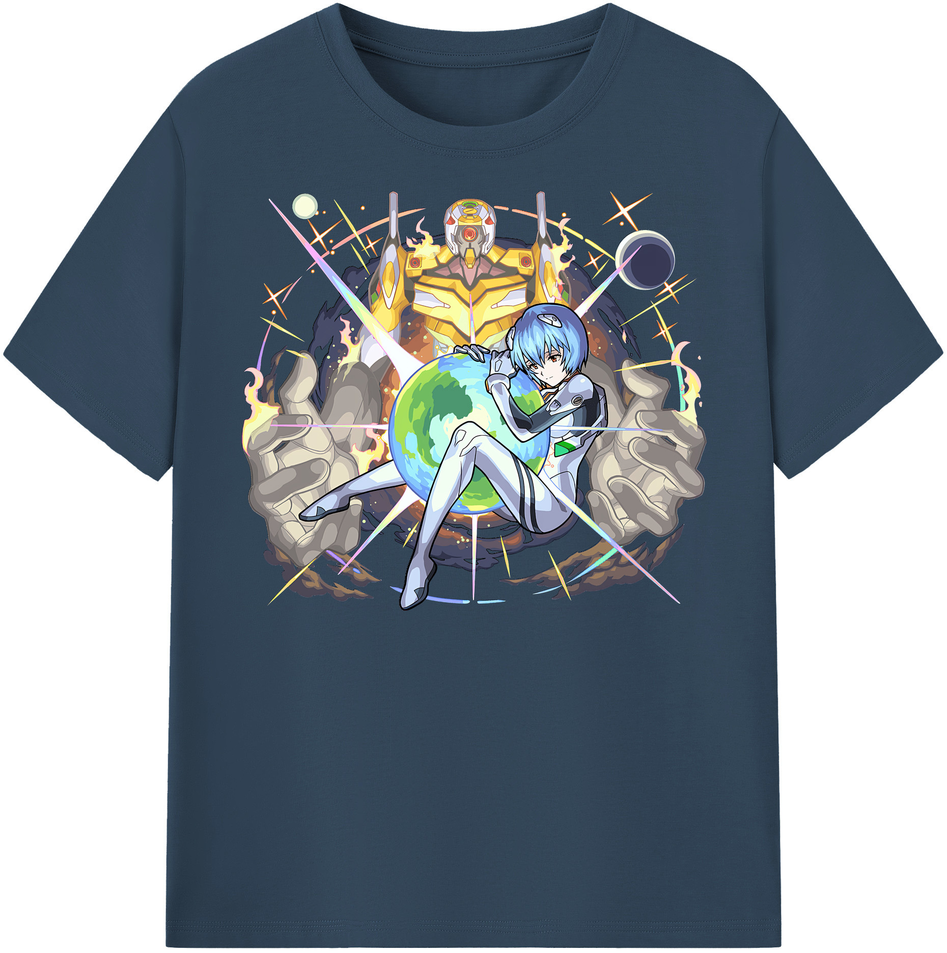（画像用） EVA 新世紀エヴァンゲリオン レディースカジュアルプリントTシャツ（綿100％）