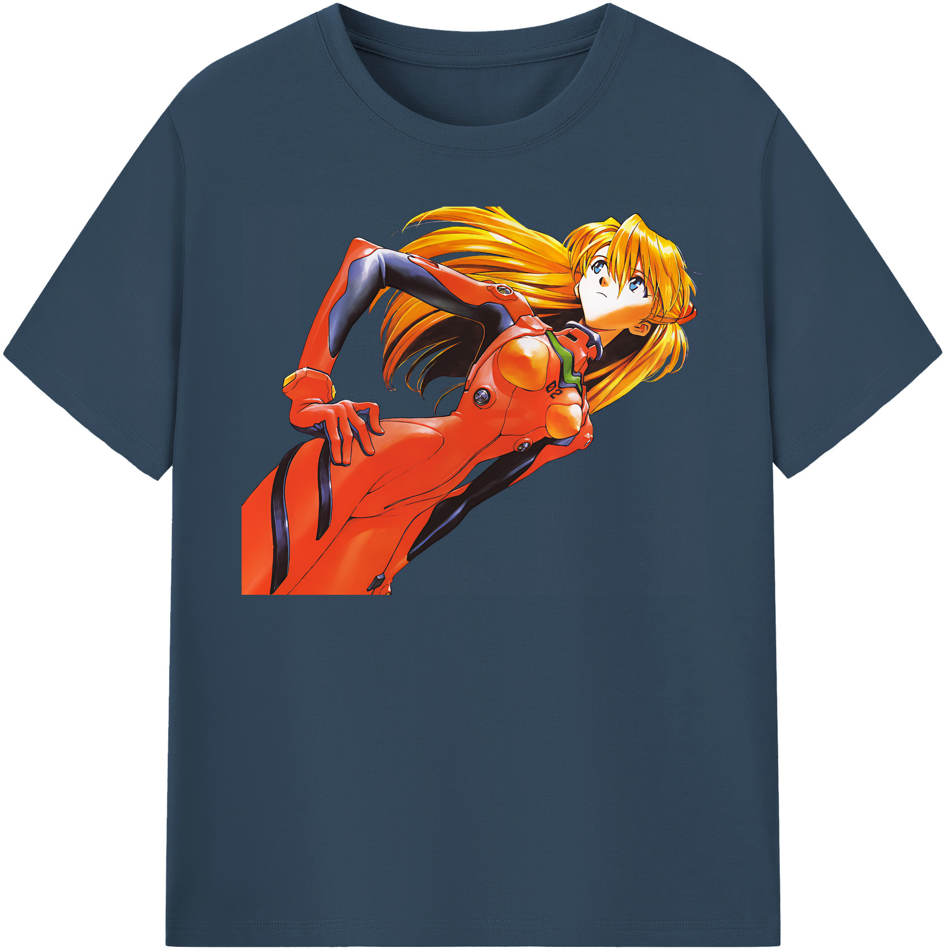 （画像用） EVA 新世紀エヴァンゲリオン レディースカジュアルプリントTシャツ（綿100％）