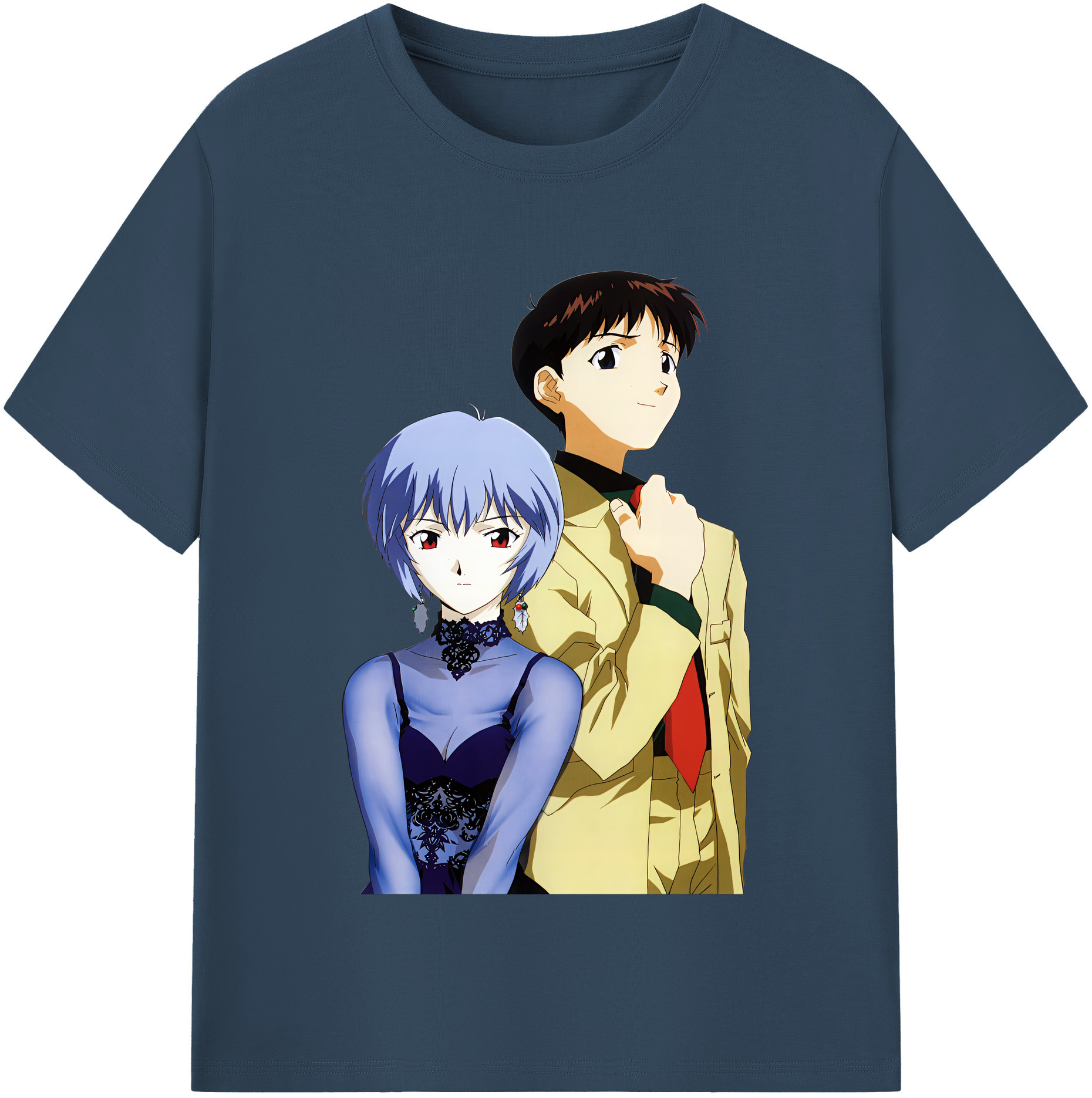 （画像用） EVA 新世紀エヴァンゲリオン レディースカジュアルプリントTシャツ（綿100％）