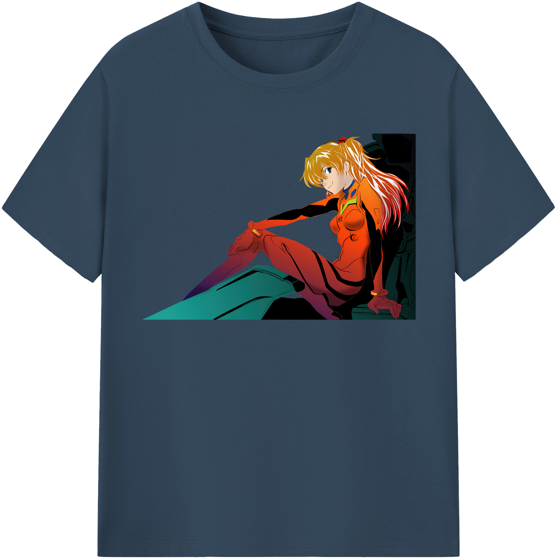 （画像用） EVA 新世紀エヴァンゲリオン レディースカジュアルプリントTシャツ（綿100％）