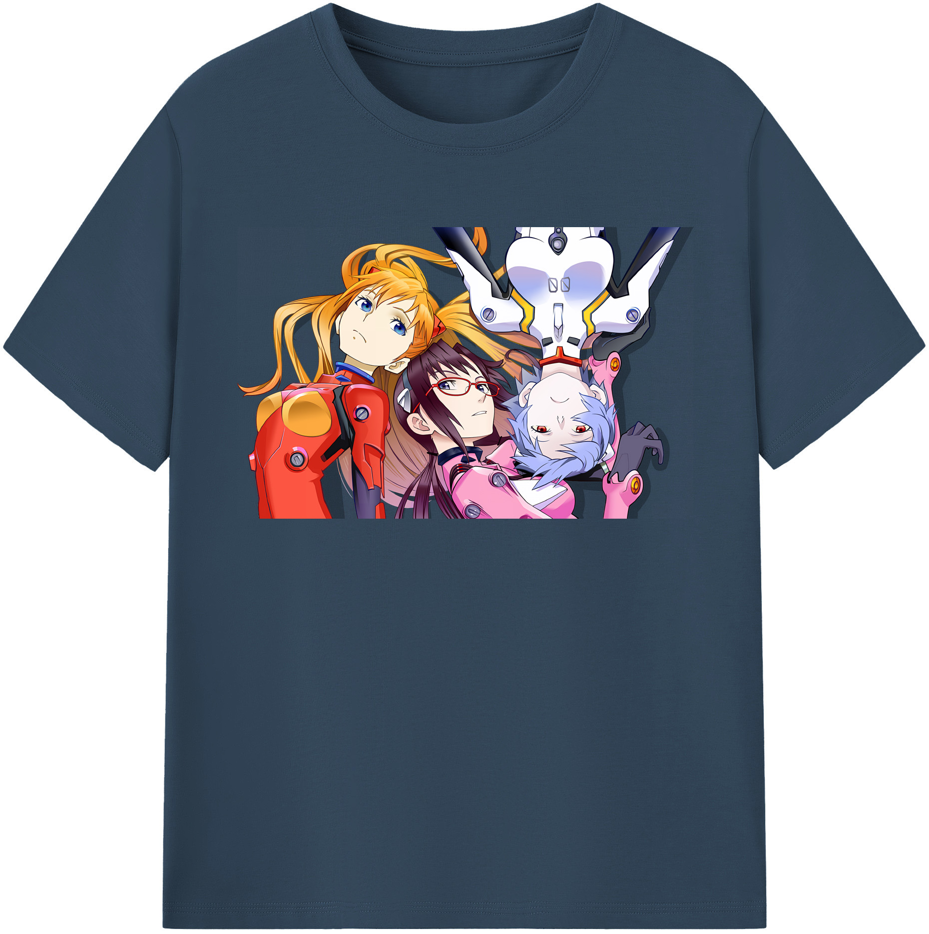 （画像用） EVA 新世紀エヴァンゲリオン レディースカジュアルプリントTシャツ（綿100％）