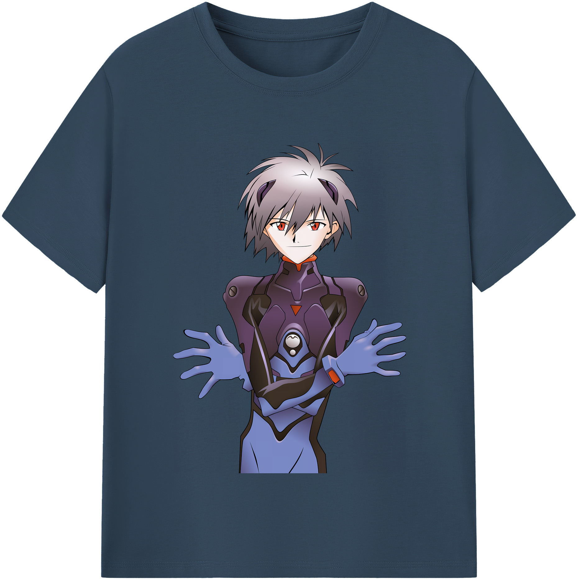 （画像用） EVA 新世紀エヴァンゲリオン レディースカジュアルプリントTシャツ（綿100％）