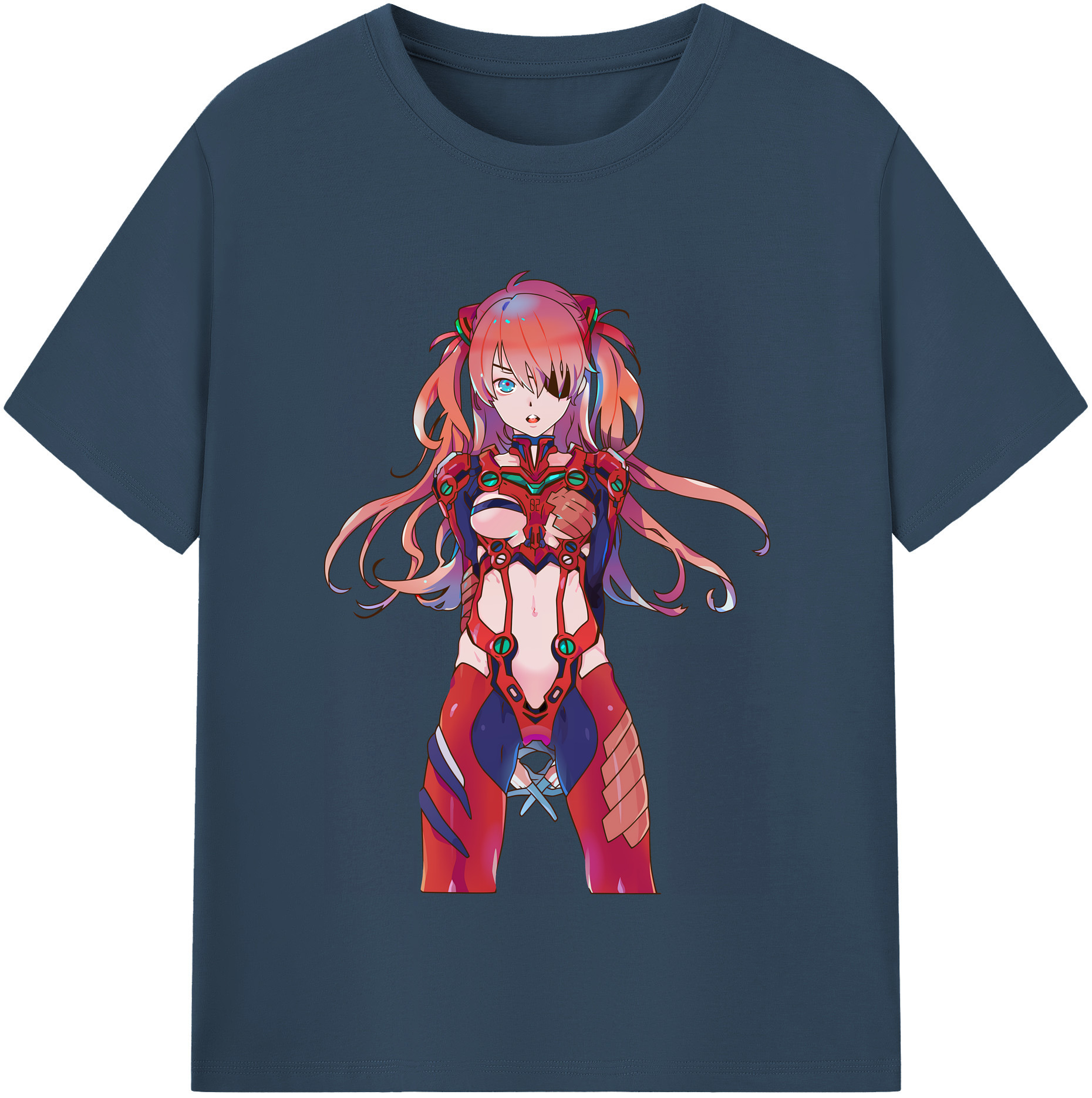 （画像用） EVA 新世紀エヴァンゲリオン レディースカジュアルプリントTシャツ（綿100％）