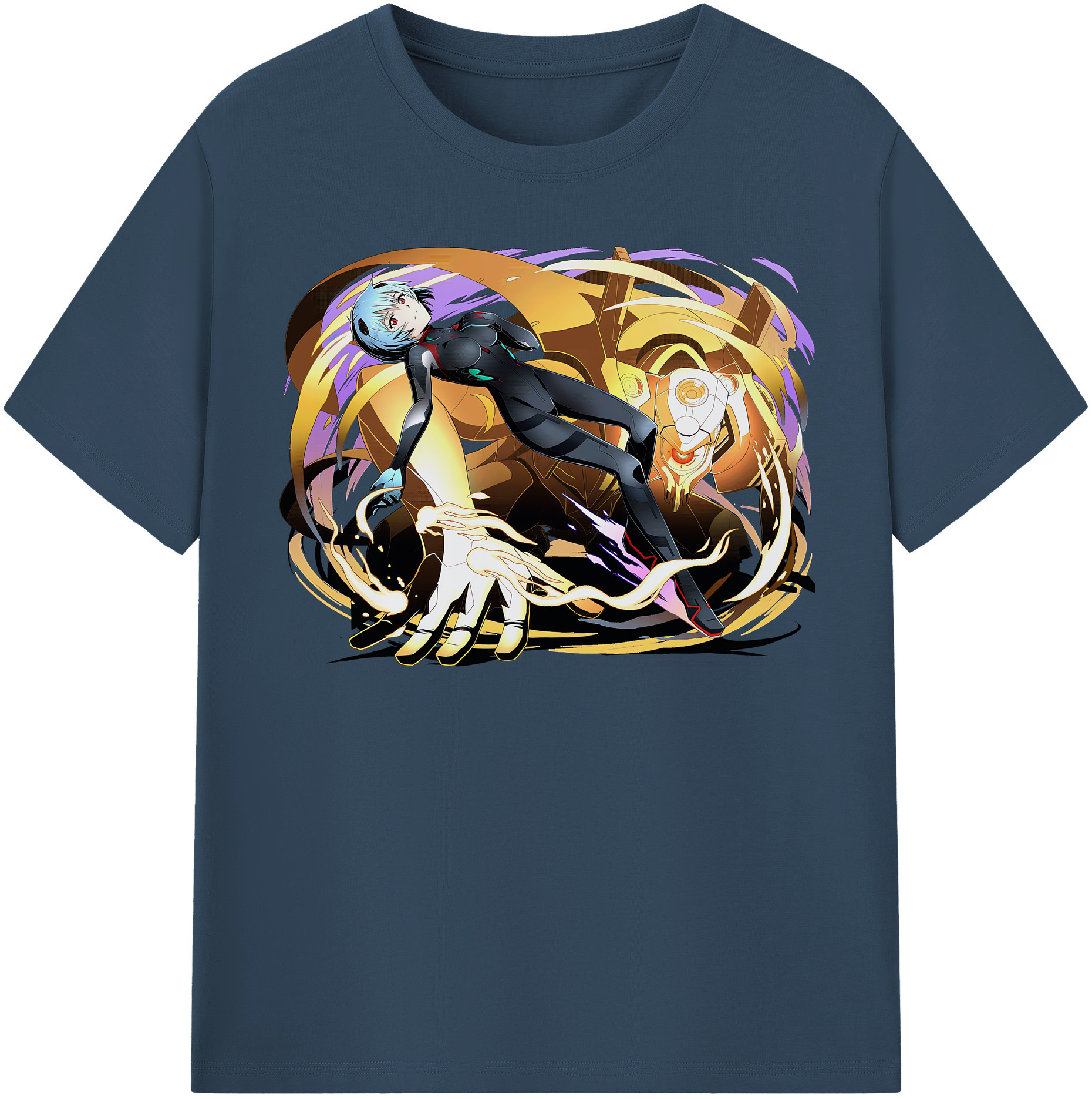 （画像用） EVA 新世紀エヴァンゲリオン レディースカジュアルプリントTシャツ（綿100％）