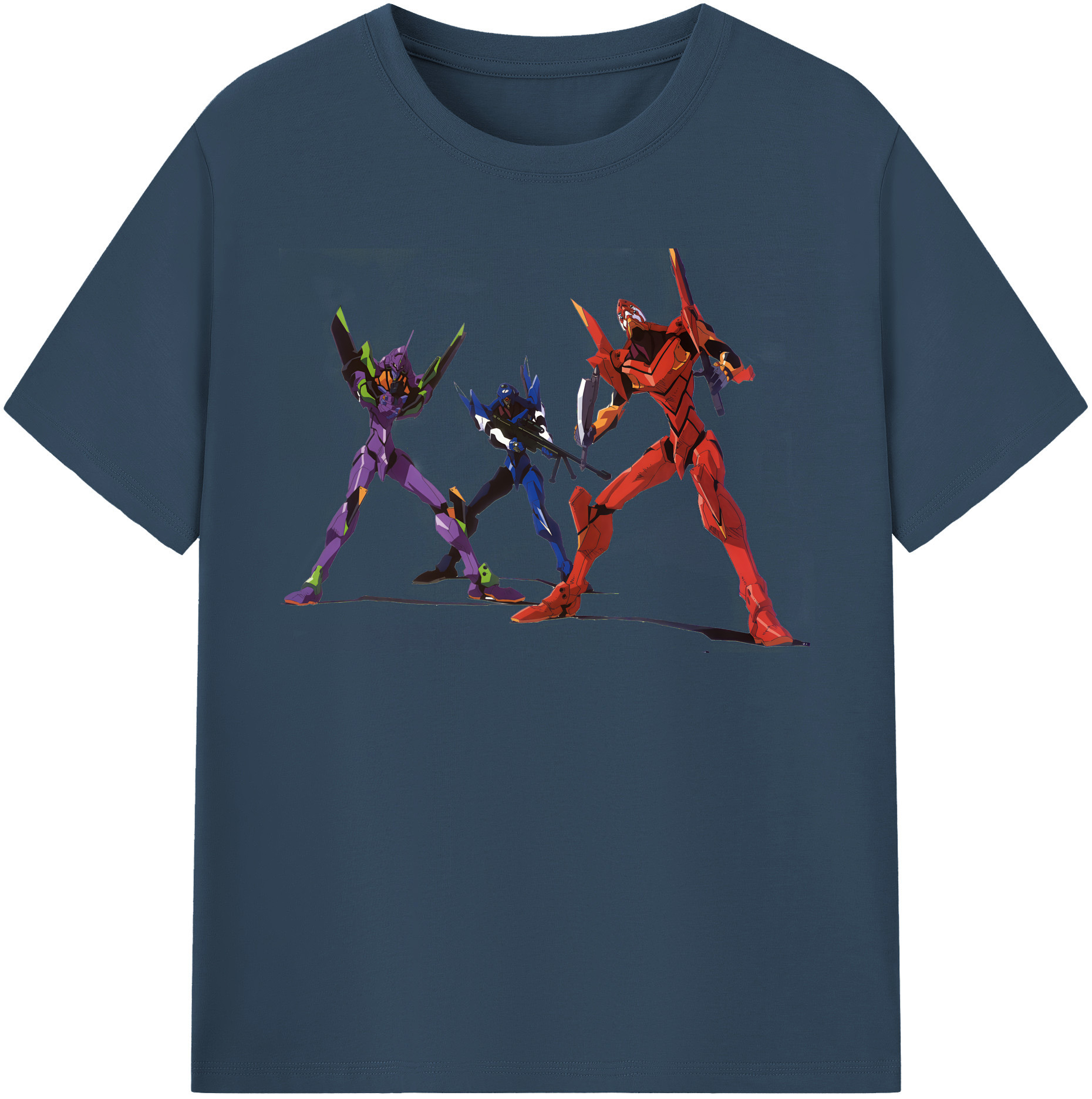 （画像用） EVA 新世紀エヴァンゲリオン レディースカジュアルプリントTシャツ（綿100％）