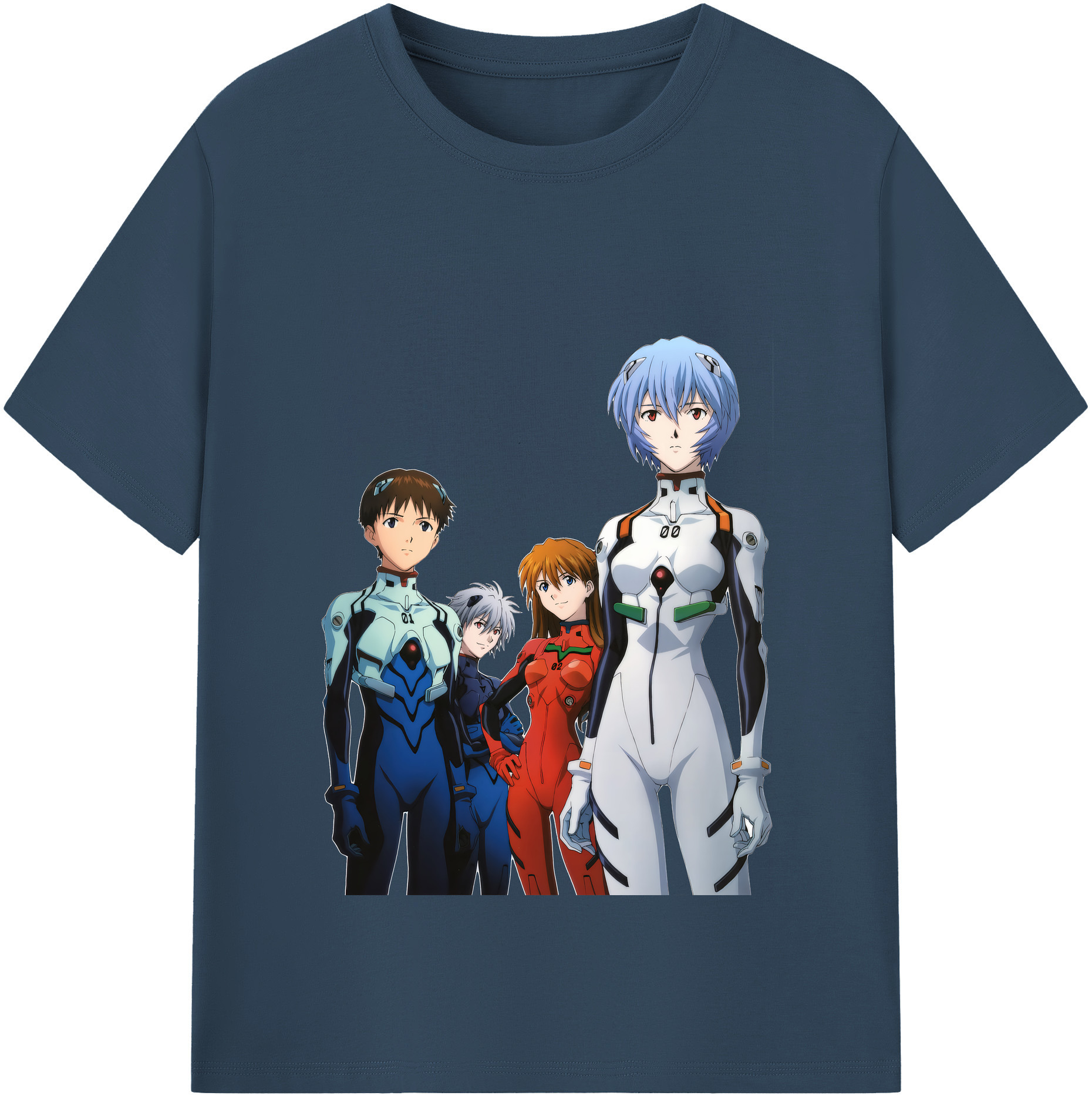 （画像用） EVA 新世紀エヴァンゲリオン レディースカジュアルプリントTシャツ（綿100％）
