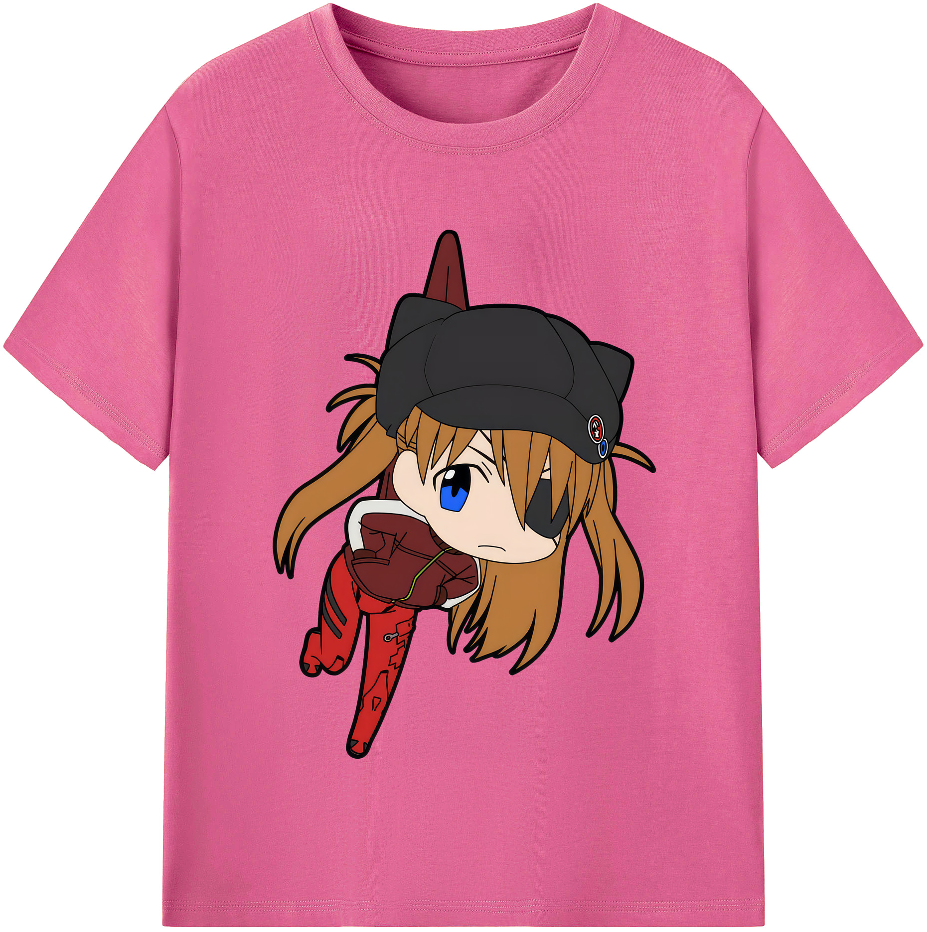 （画像用） EVA 新世紀エヴァンゲリオン レディースカジュアルプリントTシャツ（綿100％）