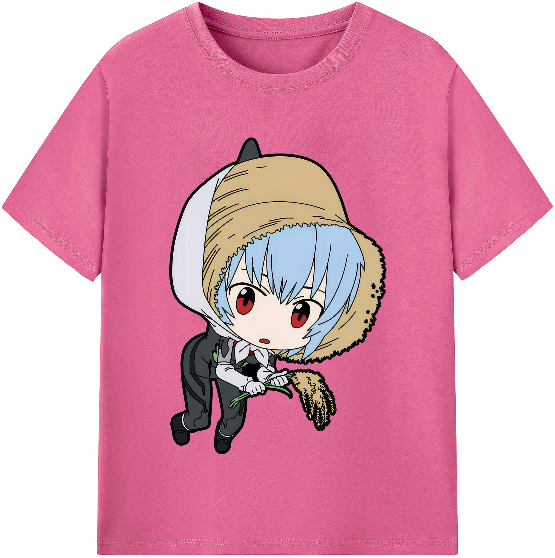 （画像用） EVA 新世紀エヴァンゲリオン レディースカジュアルプリントTシャツ（綿100％）