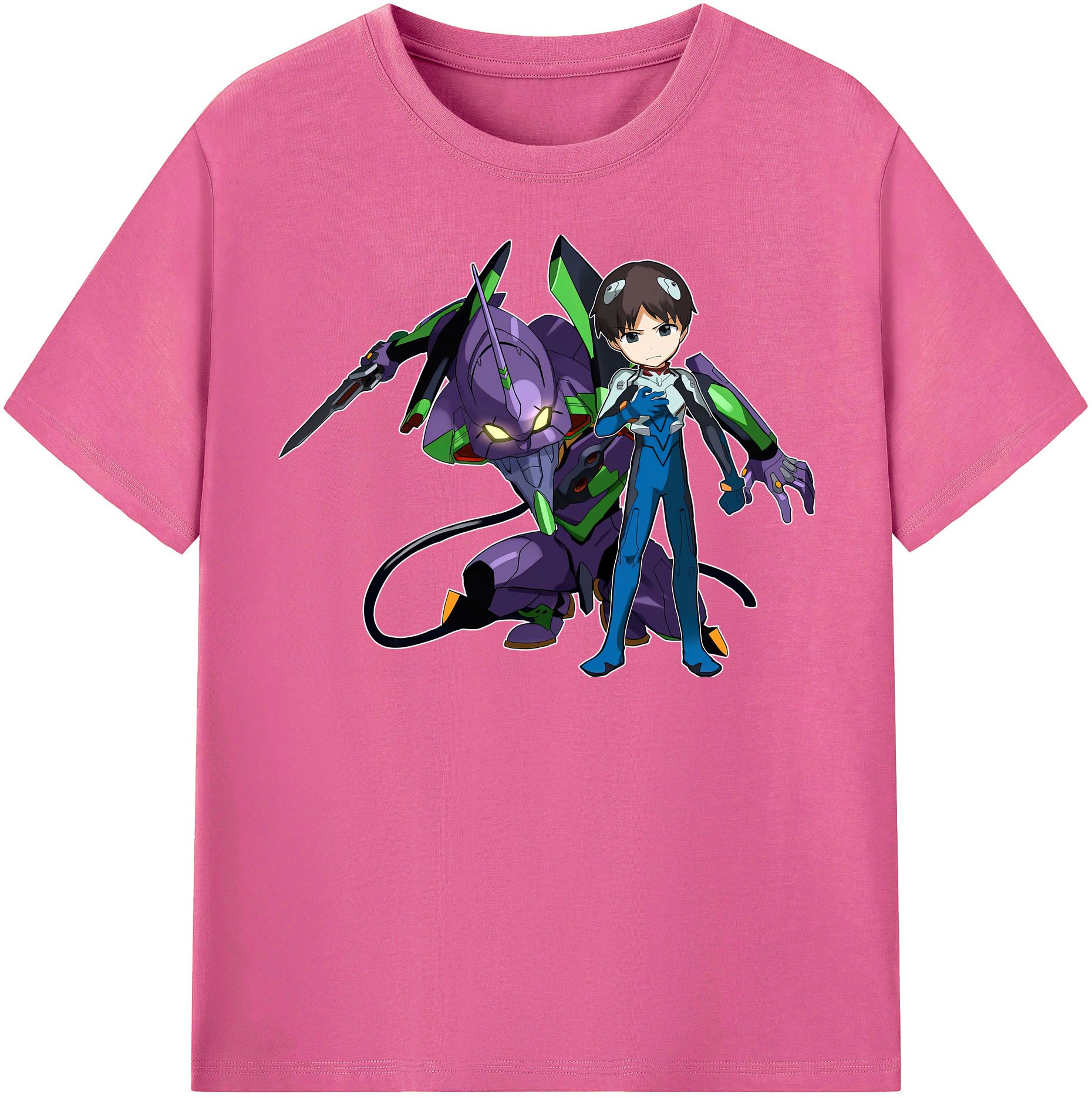（画像用） EVA 新世紀エヴァンゲリオン レディースカジュアルプリントTシャツ（綿100％）