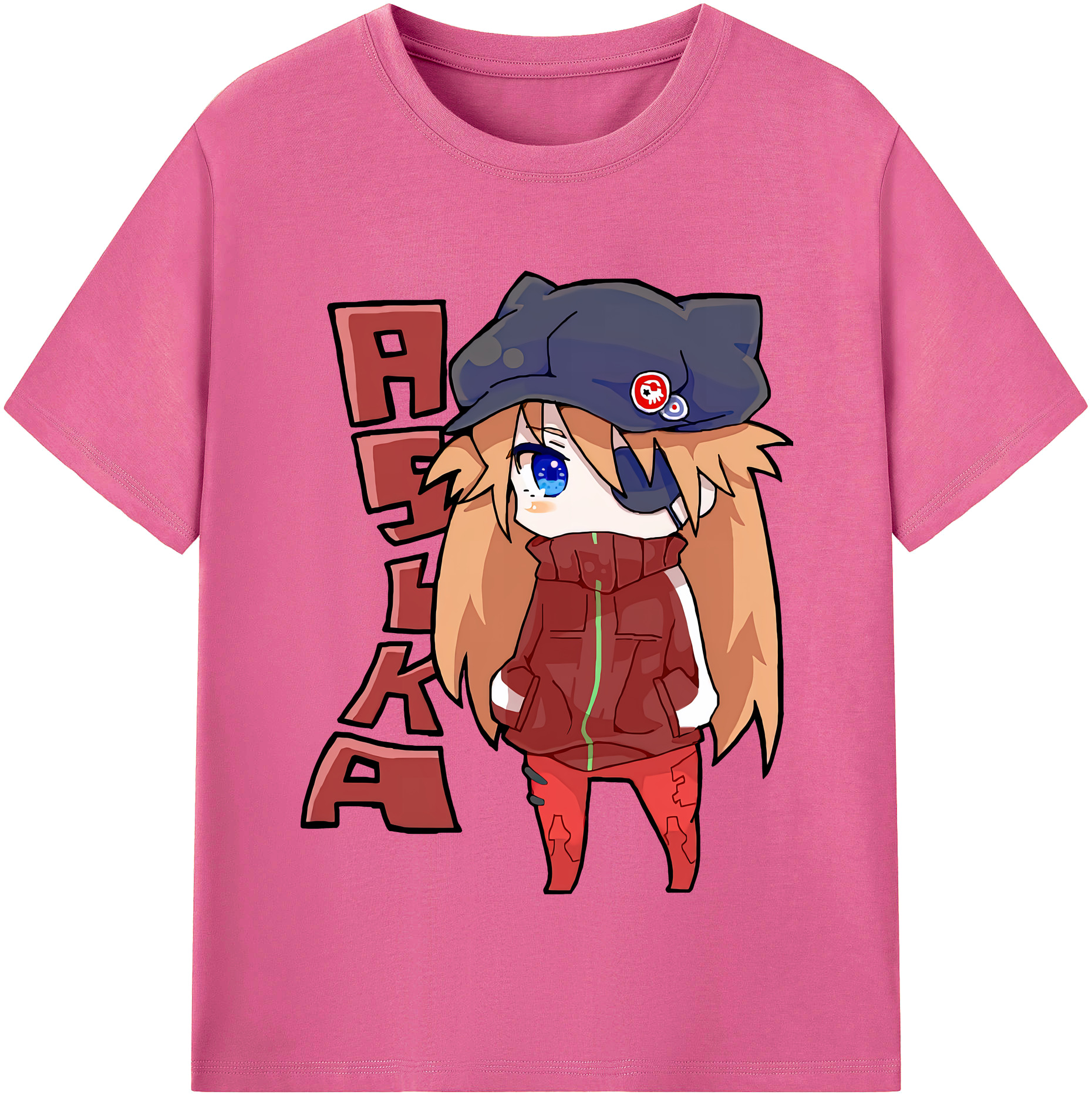 （画像用） EVA 新世紀エヴァンゲリオン レディースカジュアルプリントTシャツ（綿100％）