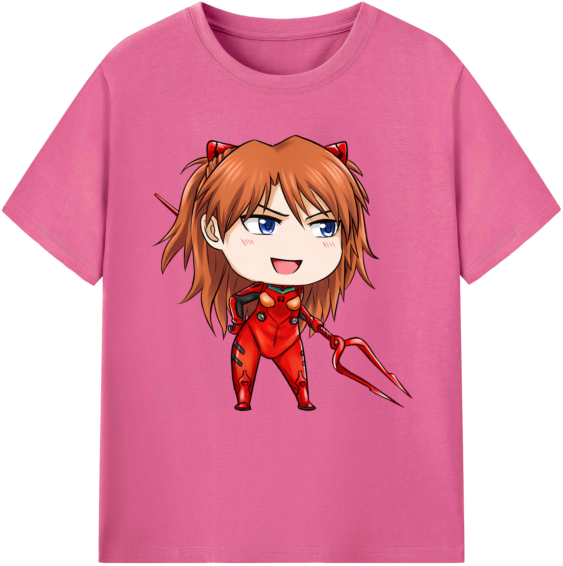 EVA 新世紀エヴァンゲリオン レディースカジュアルプリントTシャツ（綿100％）