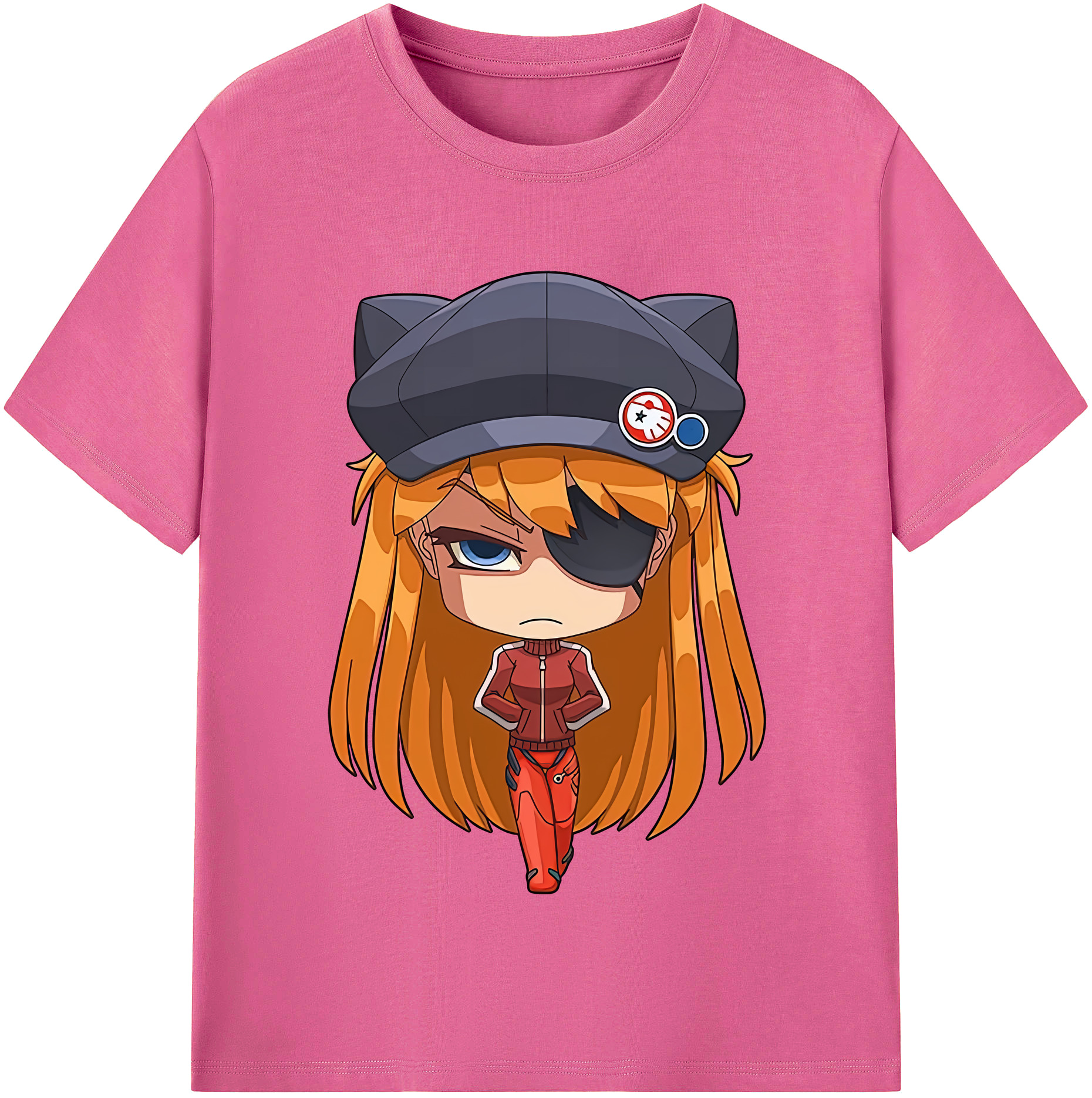 （画像用） EVA 新世紀エヴァンゲリオン レディースカジュアルプリントTシャツ（綿100％）