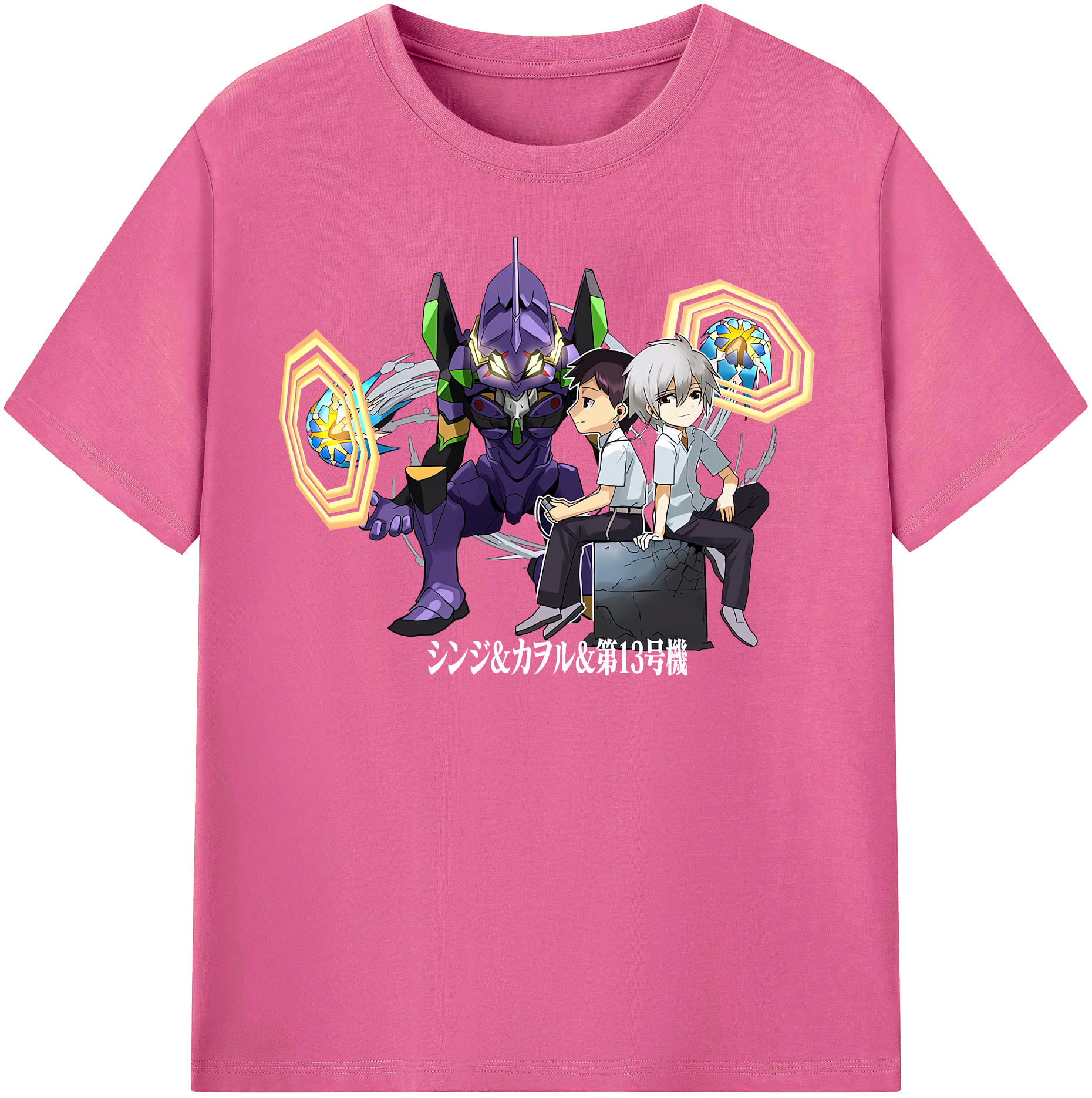 （画像用） EVA 新世紀エヴァンゲリオン レディースカジュアルプリントTシャツ（綿100％）