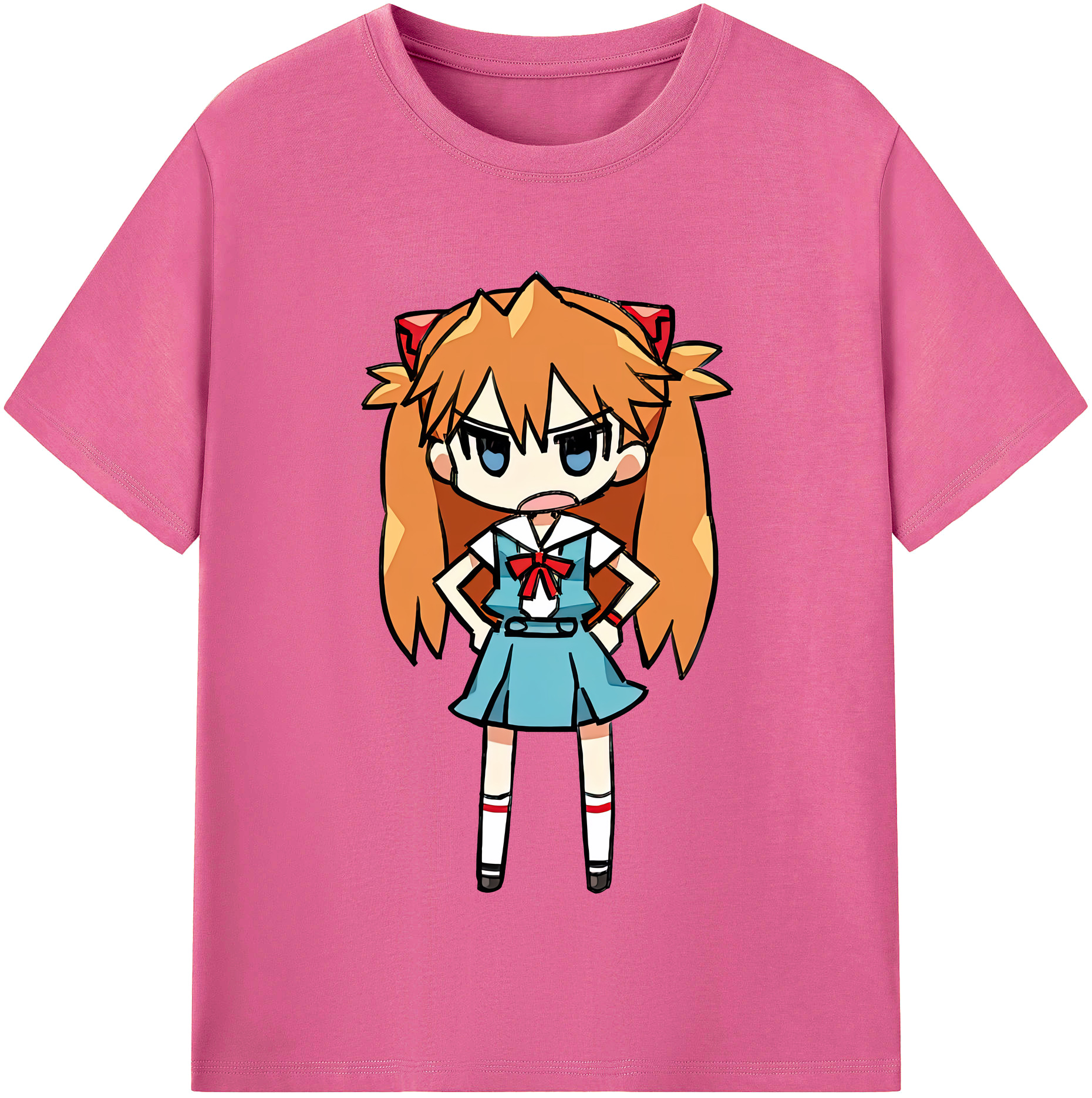 （画像用） EVA 新世紀エヴァンゲリオン レディースカジュアルプリントTシャツ（綿100％）