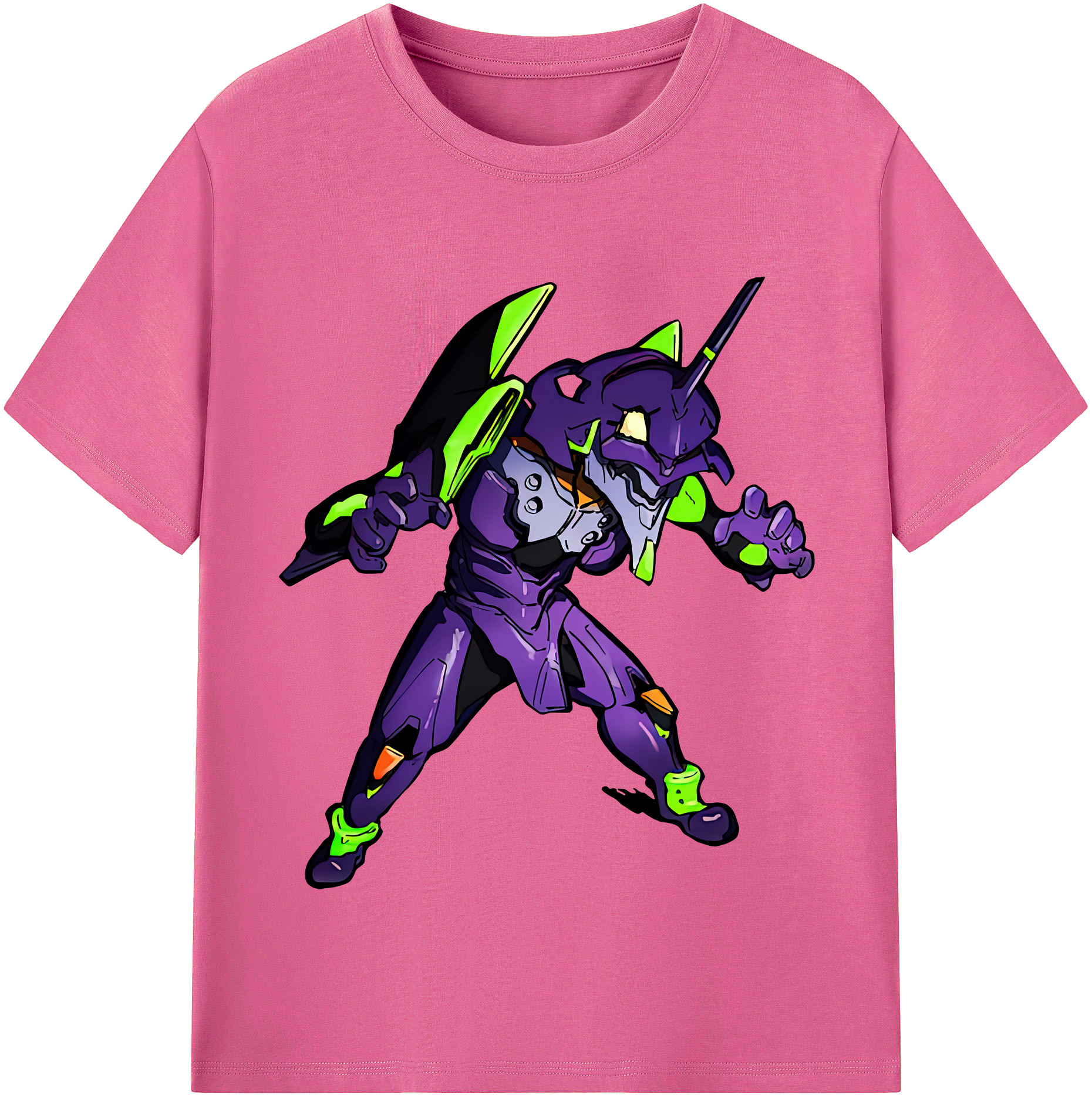 （画像用） EVA 新世紀エヴァンゲリオン レディースカジュアルプリントTシャツ（綿100％）