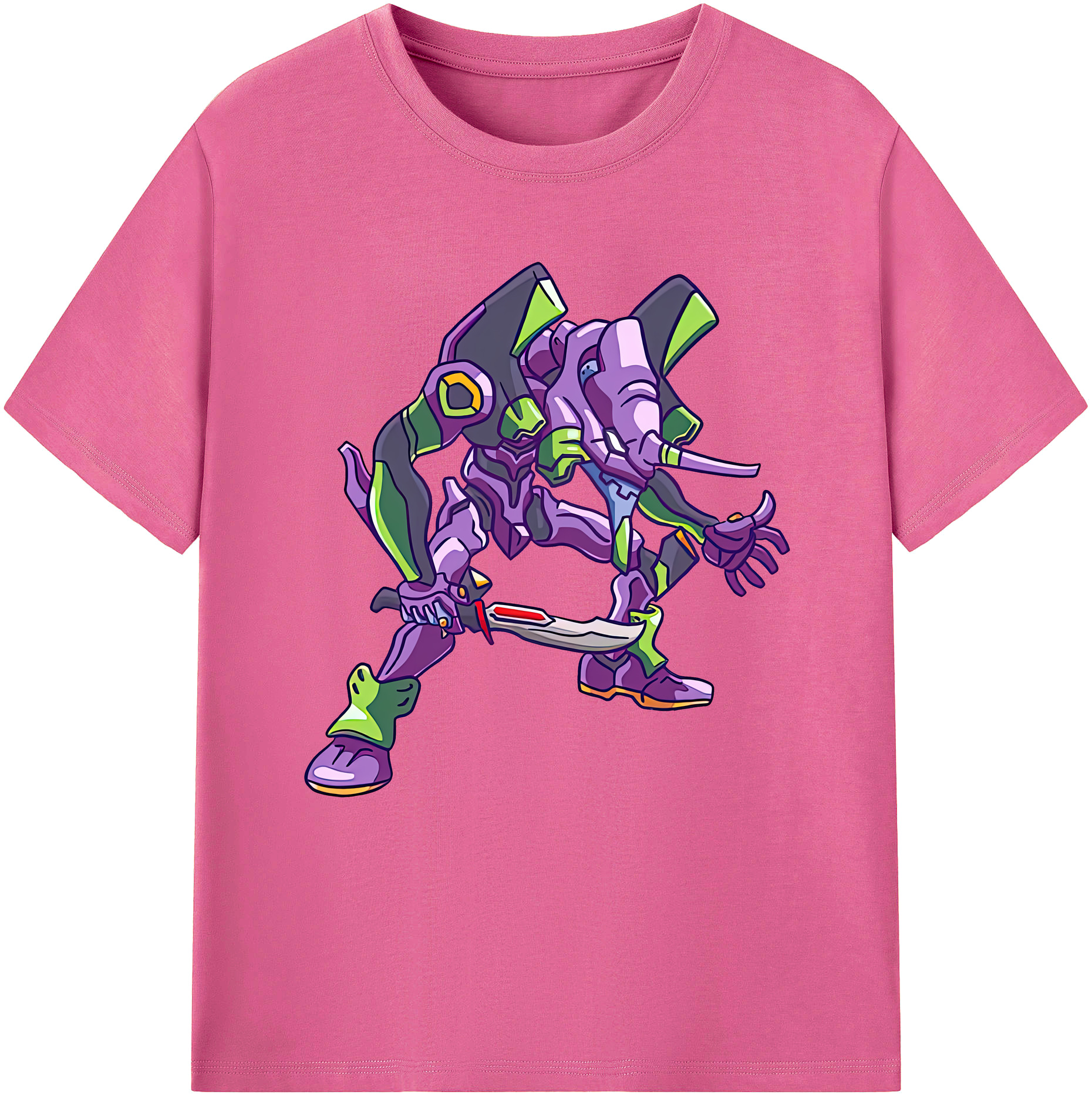 （画像用） EVA 新世紀エヴァンゲリオン レディースカジュアルプリントTシャツ（綿100％）