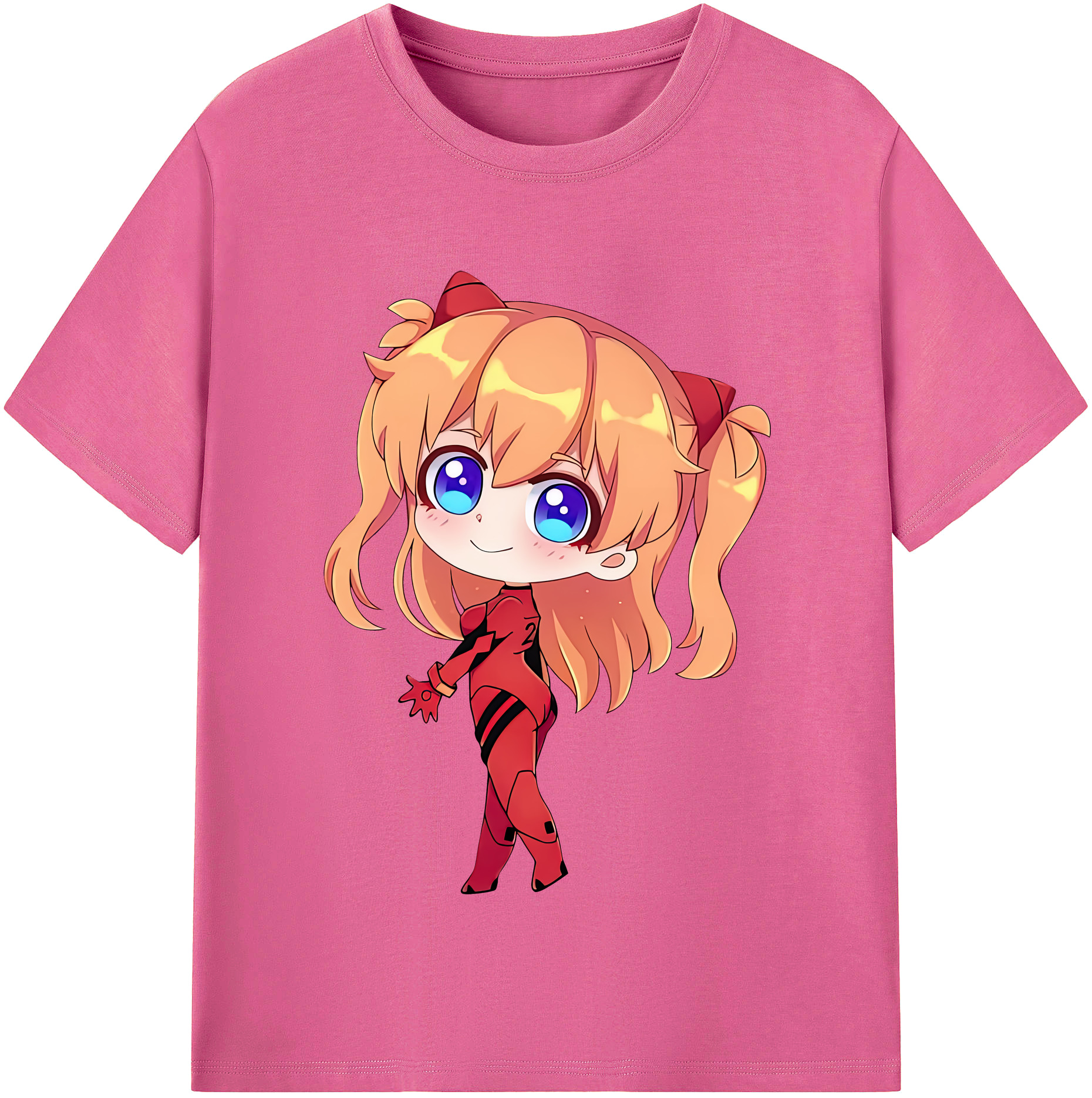 （画像用） EVA 新世紀エヴァンゲリオン レディースカジュアルプリントTシャツ（綿100％）