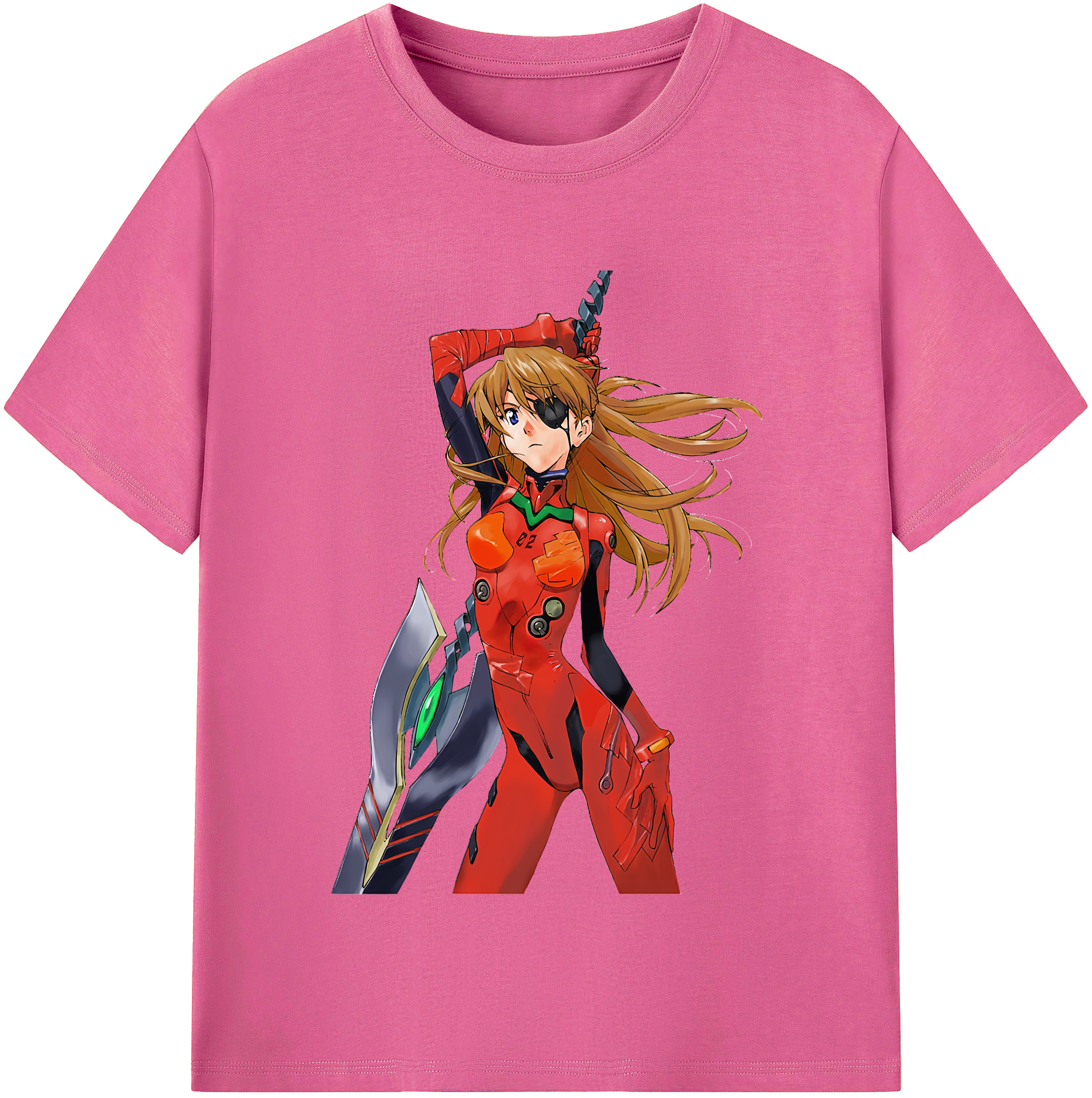 （画像用） EVA 新世紀エヴァンゲリオン レディースカジュアルプリントTシャツ（綿100％）