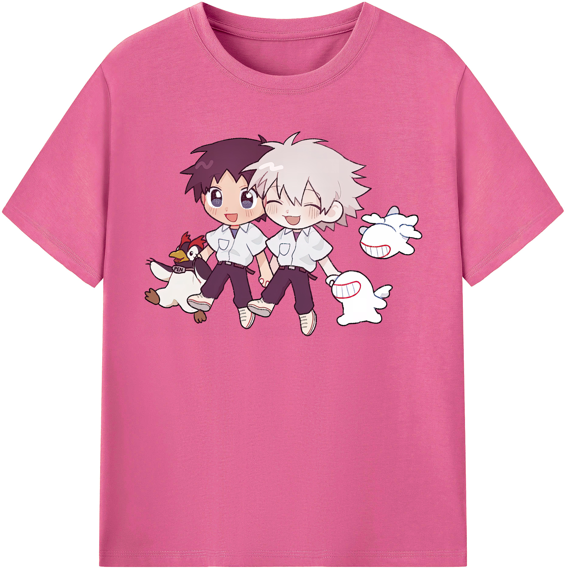 （画像用） EVA 新世紀エヴァンゲリオン レディースカジュアルプリントTシャツ（綿100％）