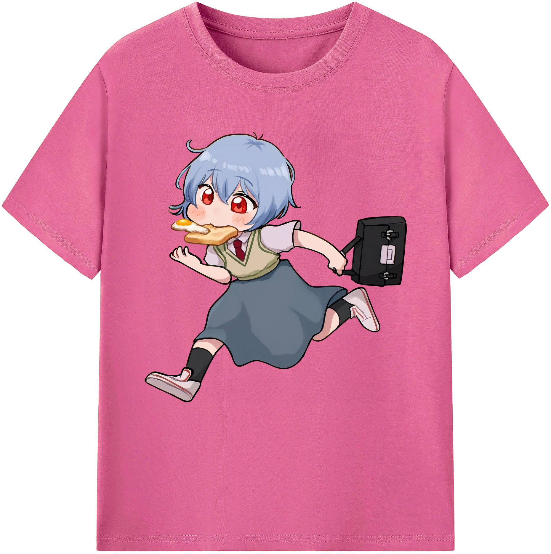 （画像用） EVA 新世紀エヴァンゲリオン レディースカジュアルプリントTシャツ（綿100％）
