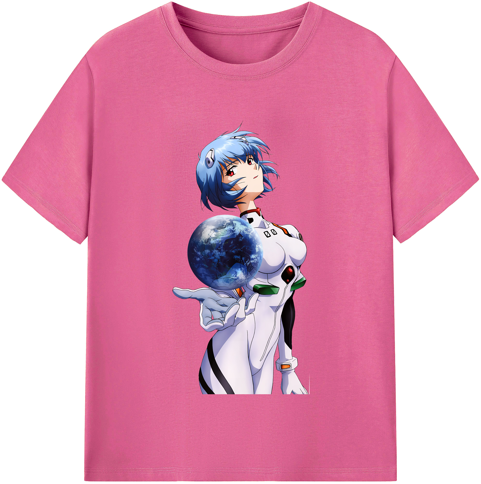 （画像用） EVA 新世紀エヴァンゲリオン レディースカジュアルプリントTシャツ（綿100％）
