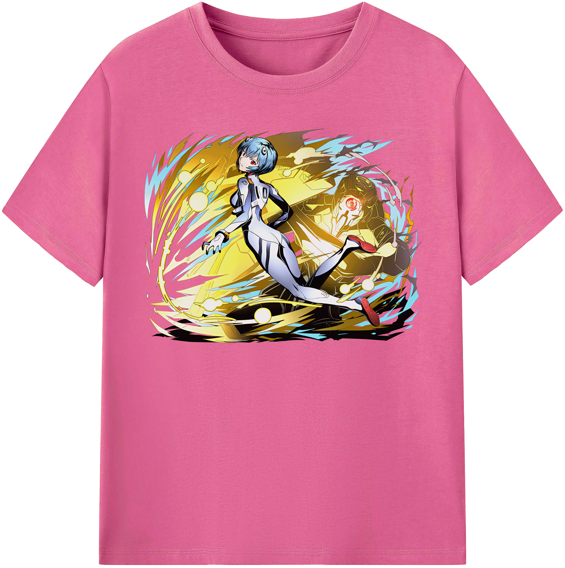 （画像用） EVA 新世紀エヴァンゲリオン レディースカジュアルプリントTシャツ（綿100％）