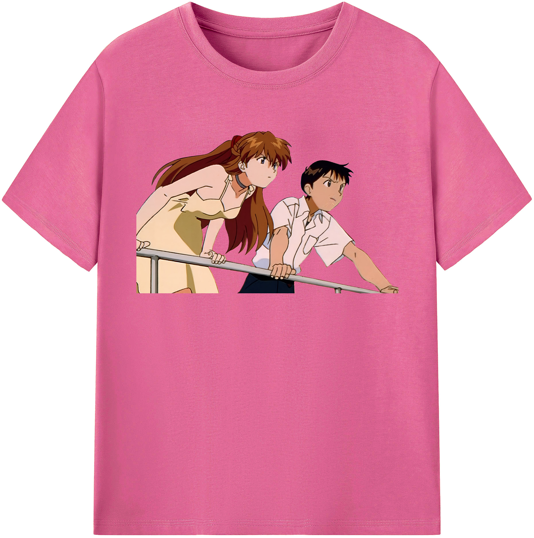 （画像用） EVA 新世紀エヴァンゲリオン レディースカジュアルプリントTシャツ（綿100％）