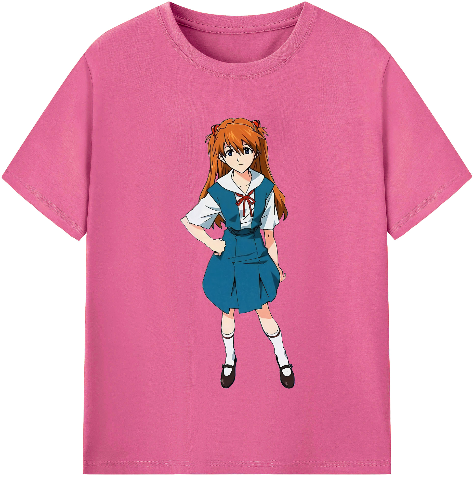 （画像用） EVA 新世紀エヴァンゲリオン レディースカジュアルプリントTシャツ（綿100％）