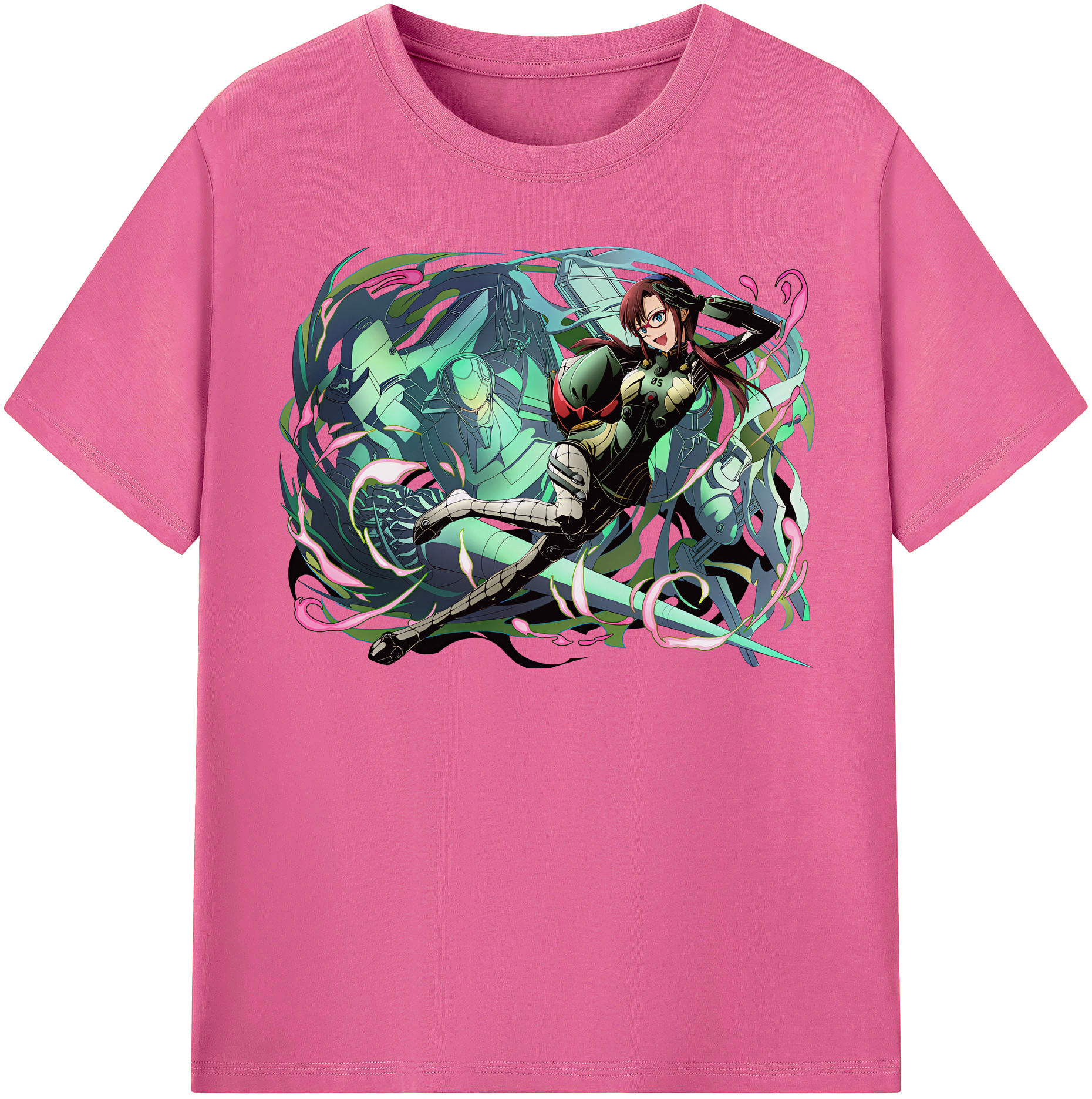 （画像用） EVA 新世紀エヴァンゲリオン レディースカジュアルプリントTシャツ（綿100％）
