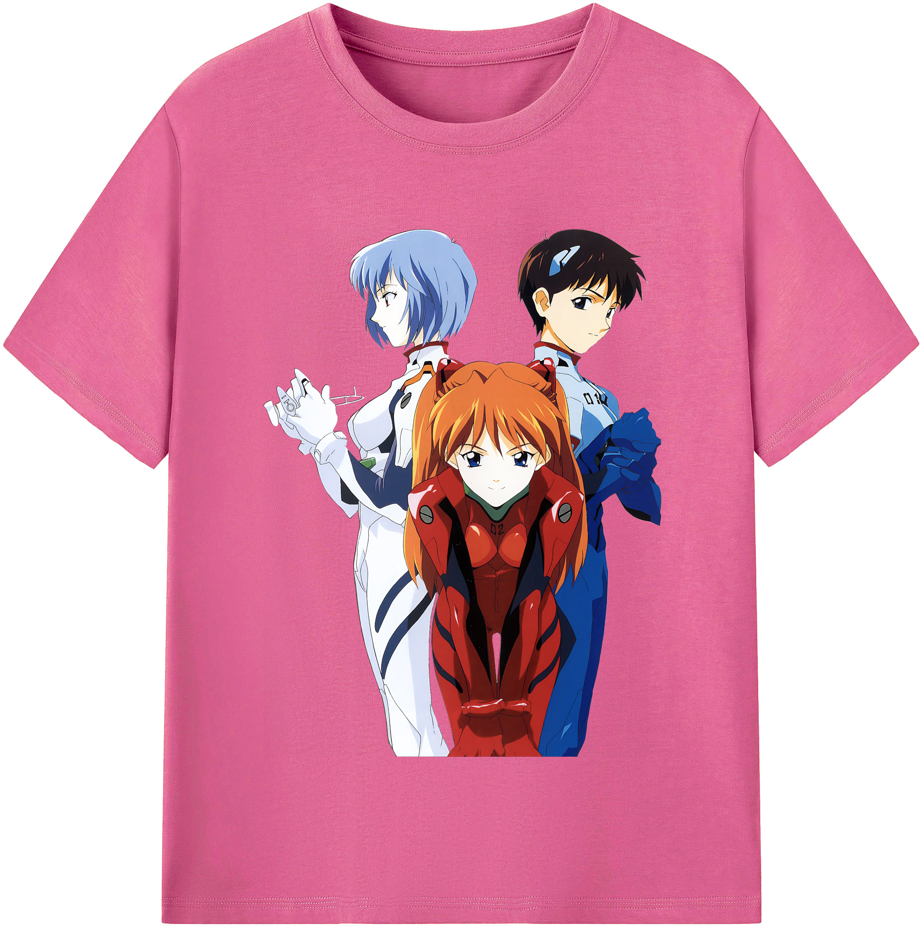 （画像用） EVA 新世紀エヴァンゲリオン レディースカジュアルプリントTシャツ（綿100％）