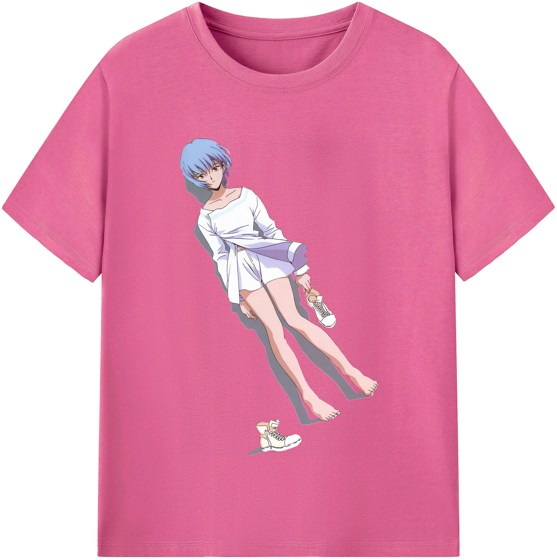 （画像用） EVA 新世紀エヴァンゲリオン レディースカジュアルプリントTシャツ（綿100％）