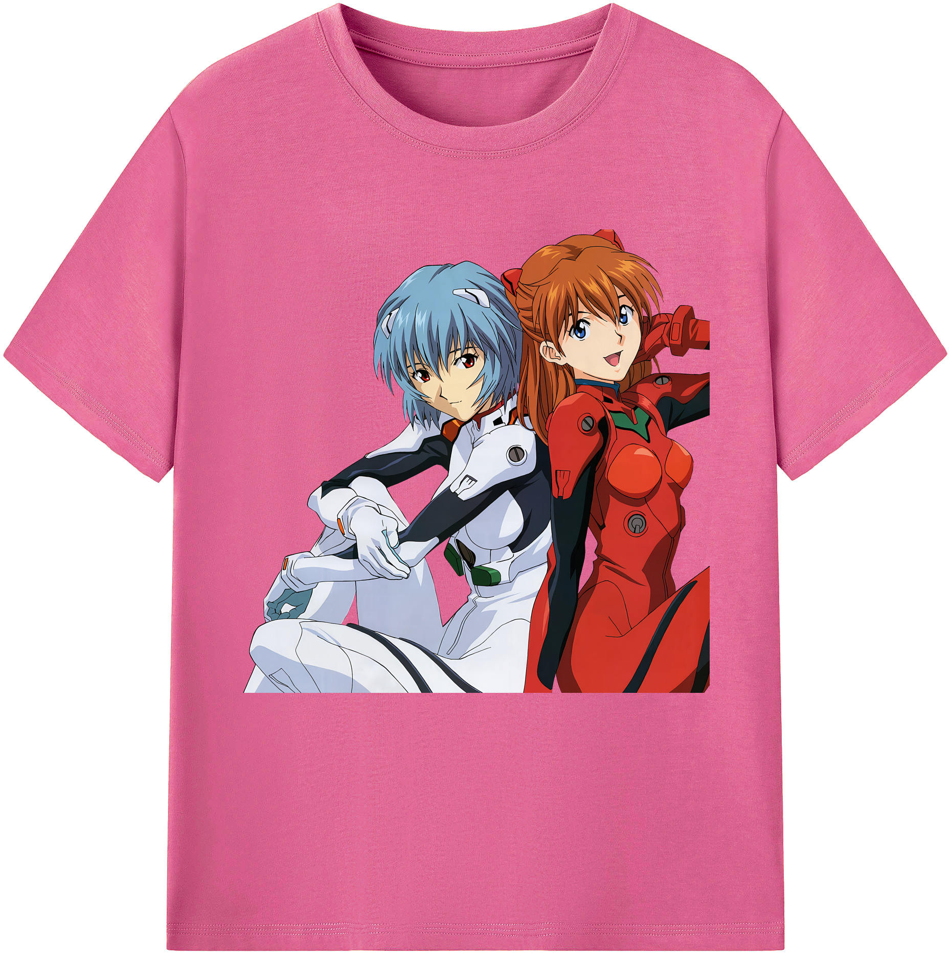 （画像用） EVA 新世紀エヴァンゲリオン レディースカジュアルプリントTシャツ（綿100％）
