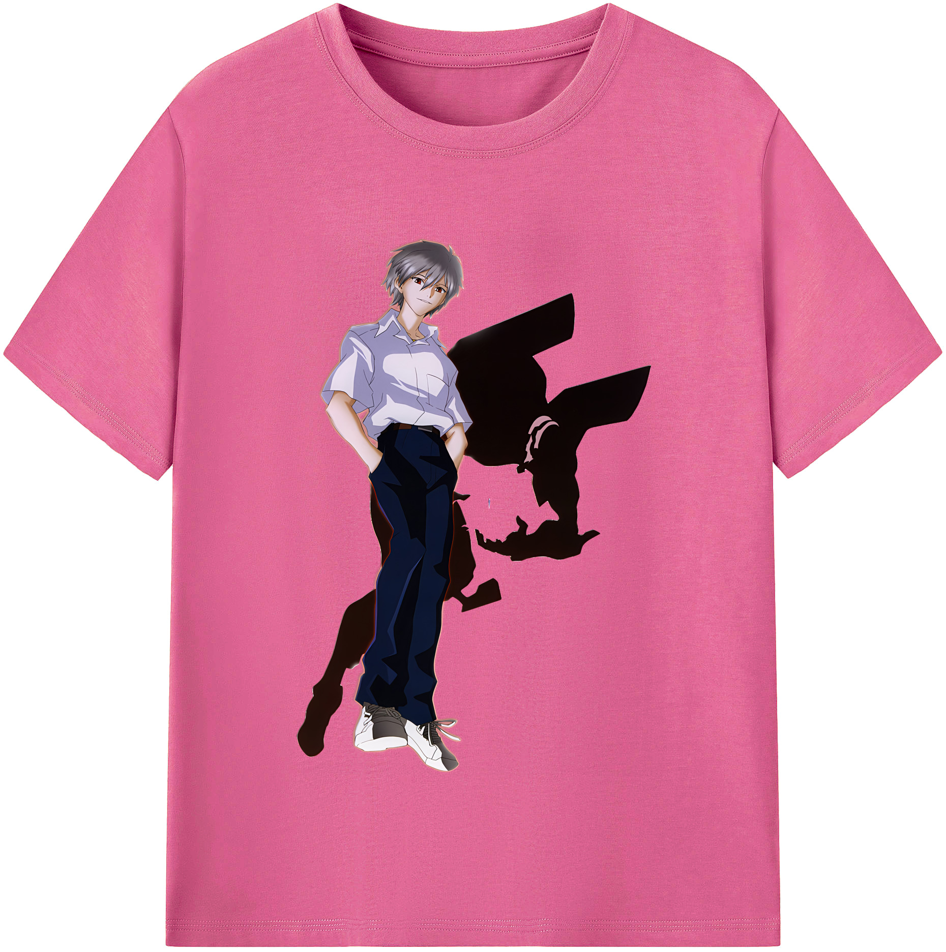 （画像用） EVA 新世紀エヴァンゲリオン レディースカジュアルプリントTシャツ（綿100％）