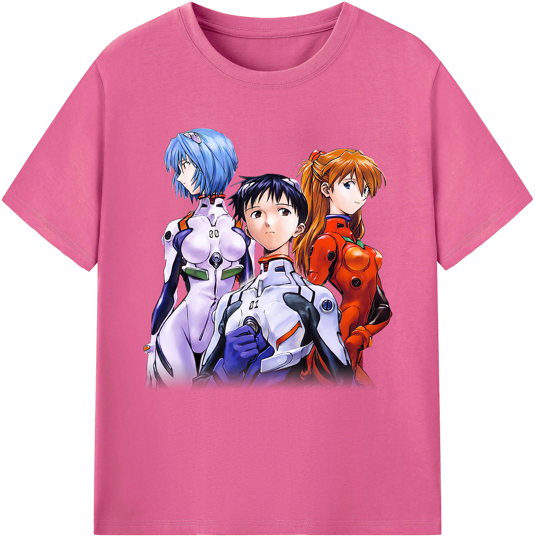 （画像用） EVA 新世紀エヴァンゲリオン レディースカジュアルプリントTシャツ（綿100％）