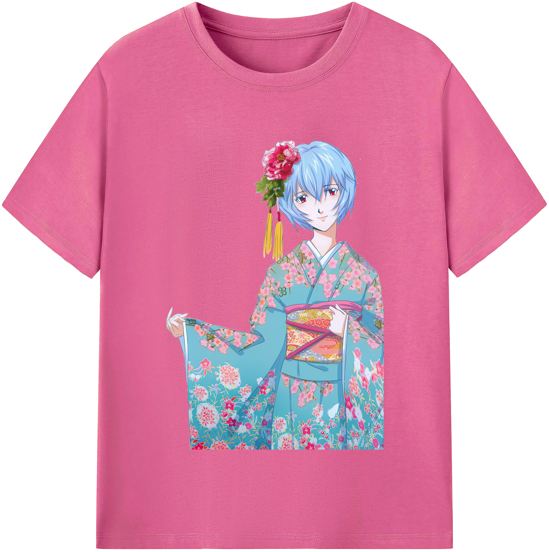 （画像用） EVA 新世紀エヴァンゲリオン レディースカジュアルプリントTシャツ（綿100％）