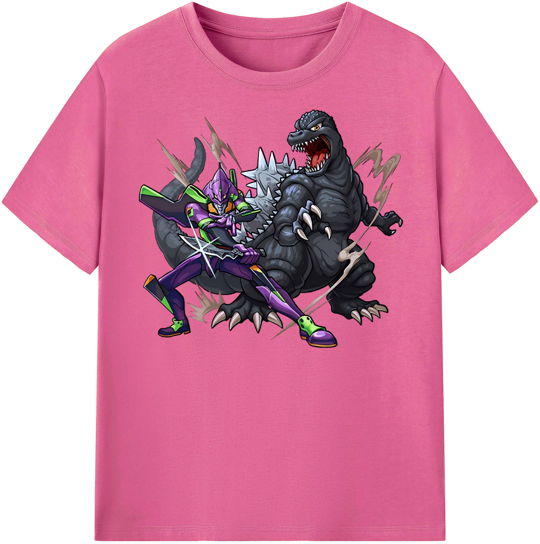 （画像用） EVA 新世紀エヴァンゲリオン レディースカジュアルプリントTシャツ（綿100％）
