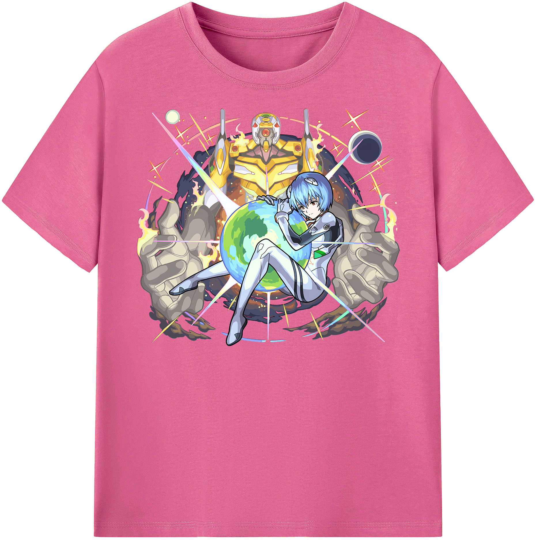 （画像用） EVA 新世紀エヴァンゲリオン レディースカジュアルプリントTシャツ（綿100％）