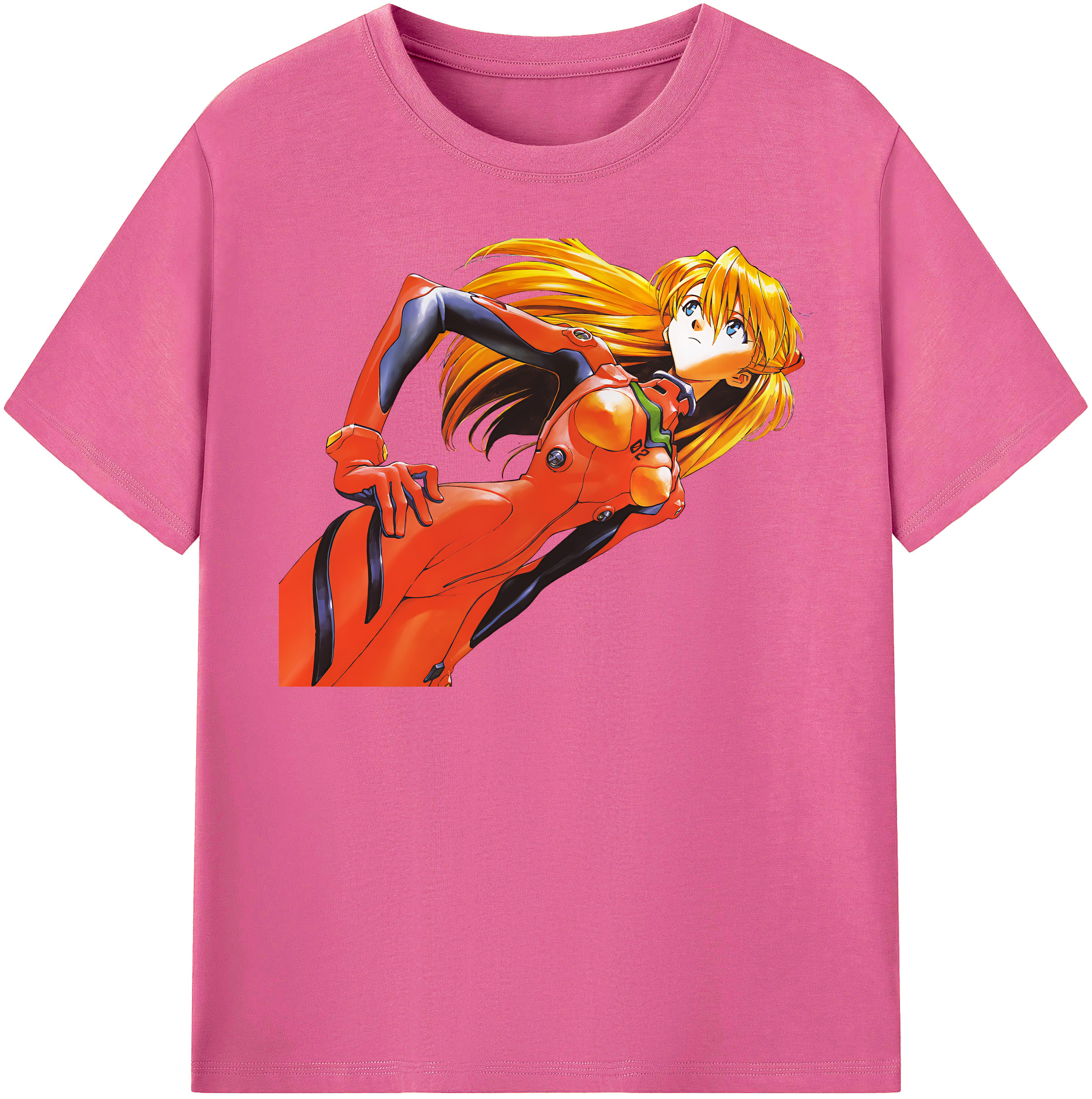 （画像用） EVA 新世紀エヴァンゲリオン レディースカジュアルプリントTシャツ（綿100％）