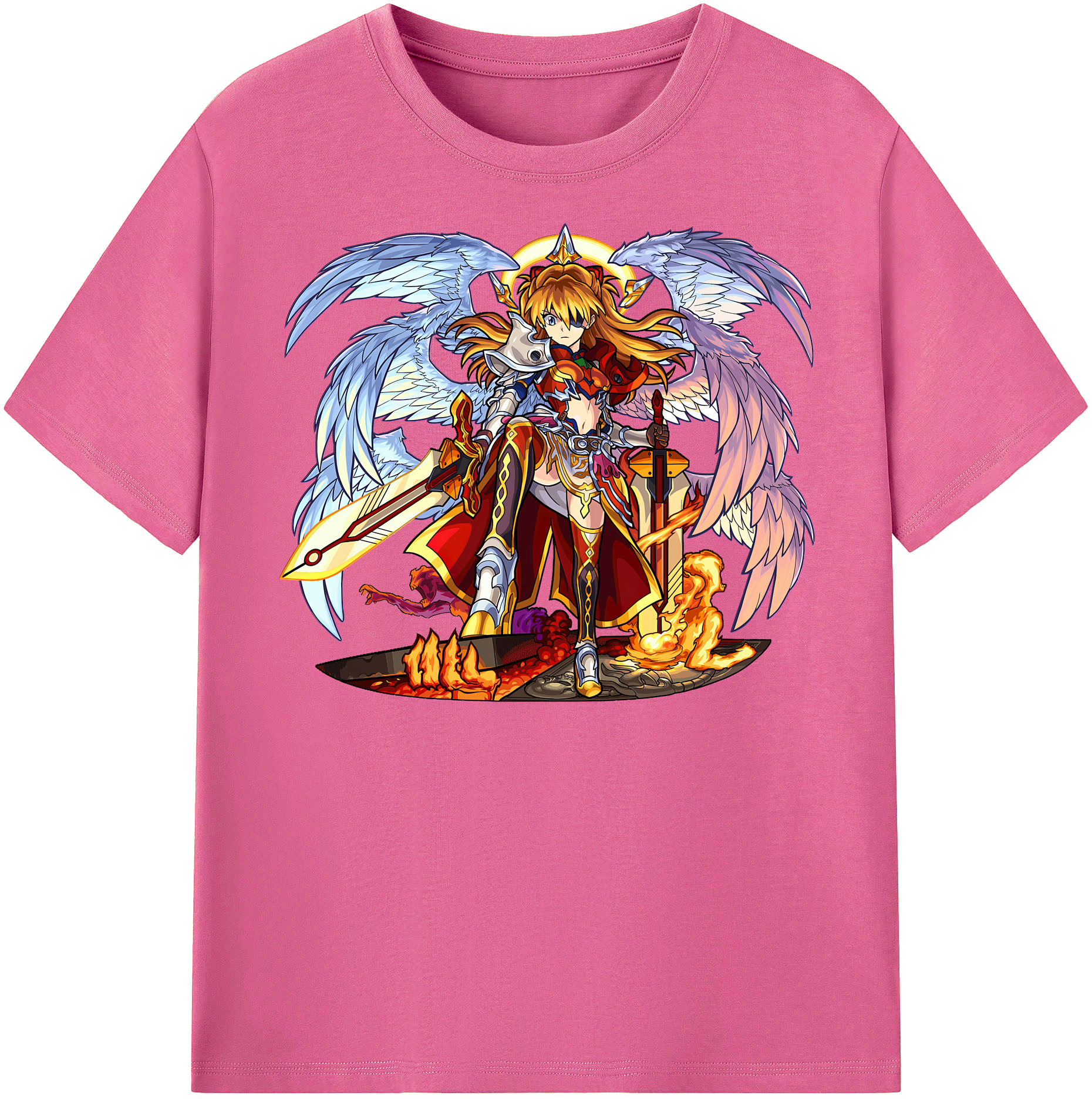 （画像用） EVA 新世紀エヴァンゲリオン レディースカジュアルプリントTシャツ（綿100％）