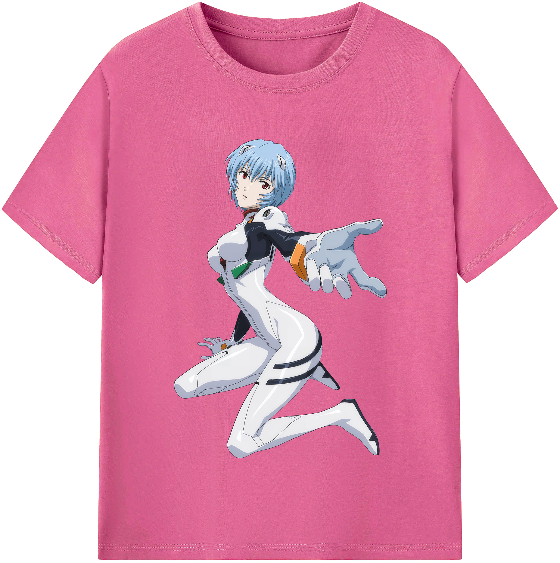 （画像用） EVA 新世紀エヴァンゲリオン レディースカジュアルプリントTシャツ（綿100％）