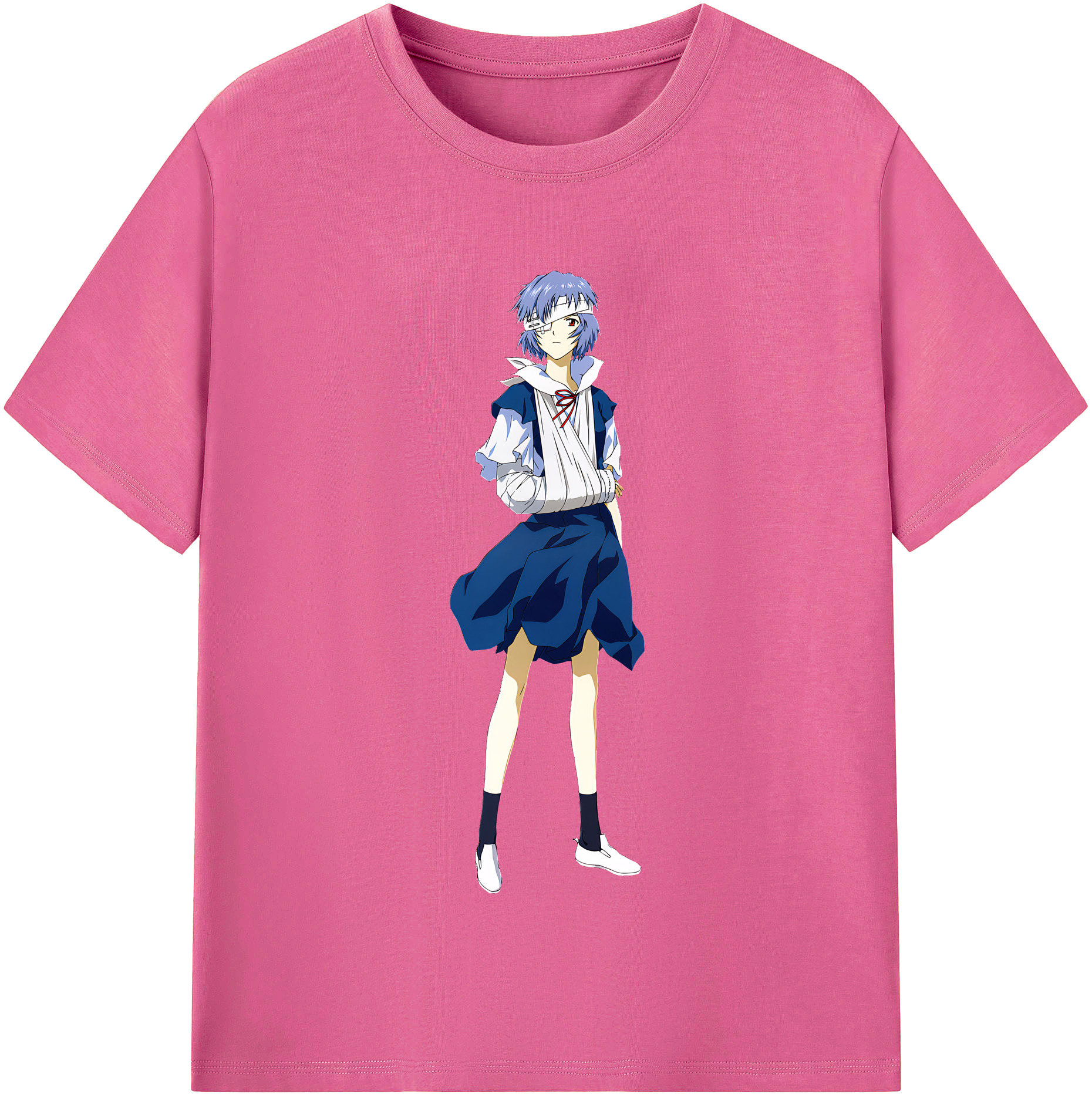 （画像用） EVA 新世紀エヴァンゲリオン レディースカジュアルプリントTシャツ（綿100％）