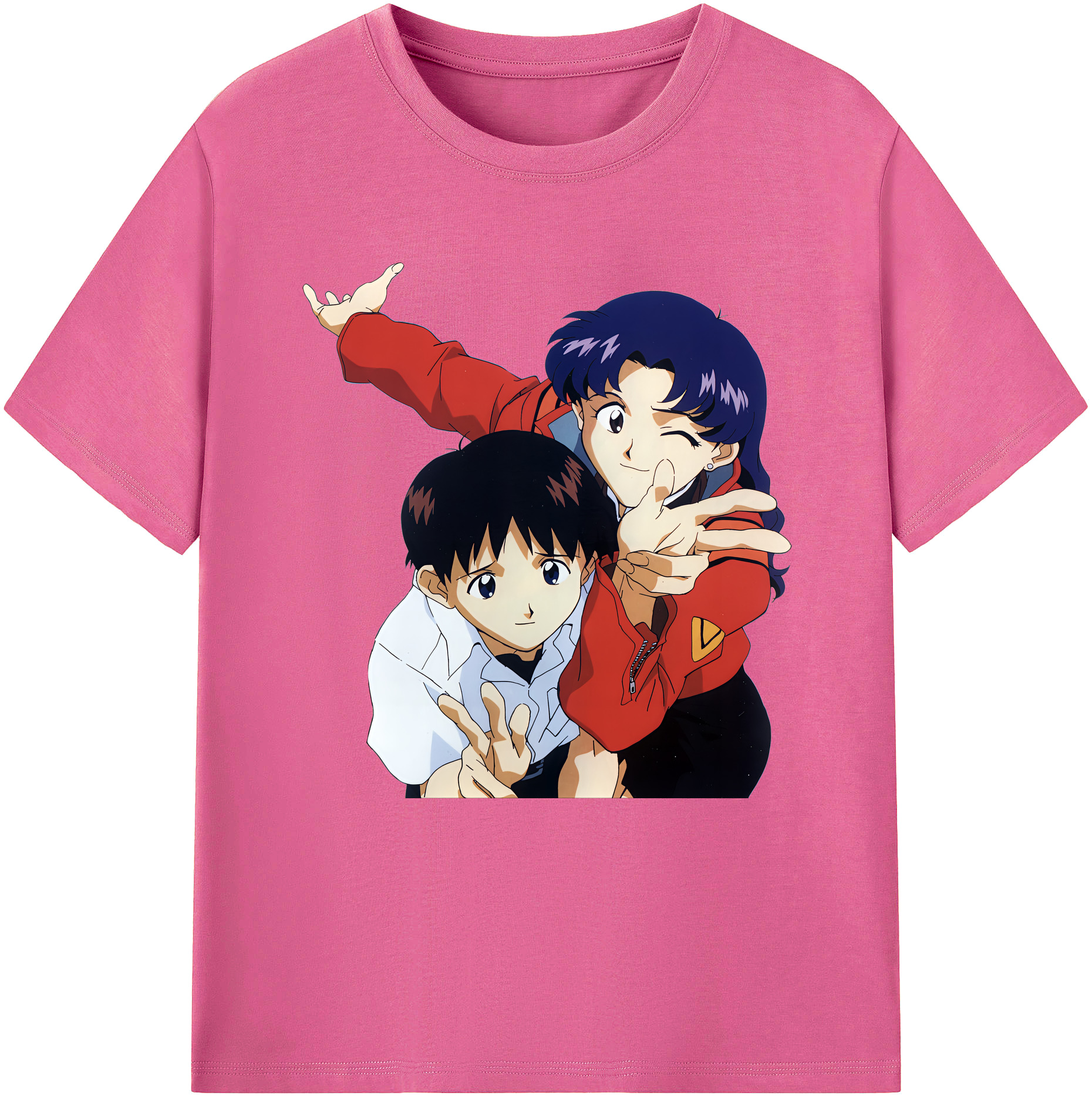 （画像用） EVA 新世紀エヴァンゲリオン レディースカジュアルプリントTシャツ（綿100％）