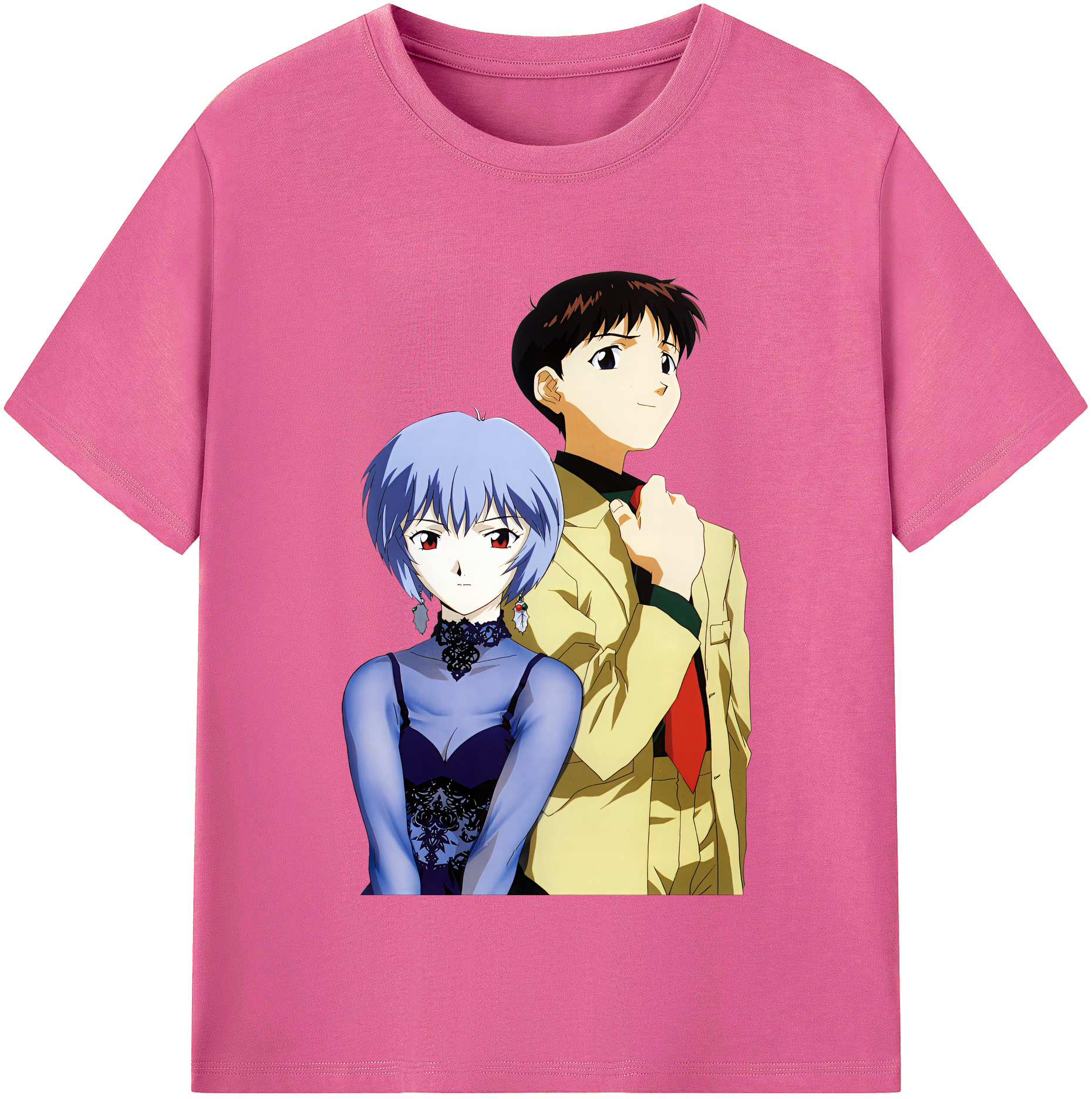 （画像用） EVA 新世紀エヴァンゲリオン レディースカジュアルプリントTシャツ（綿100％）