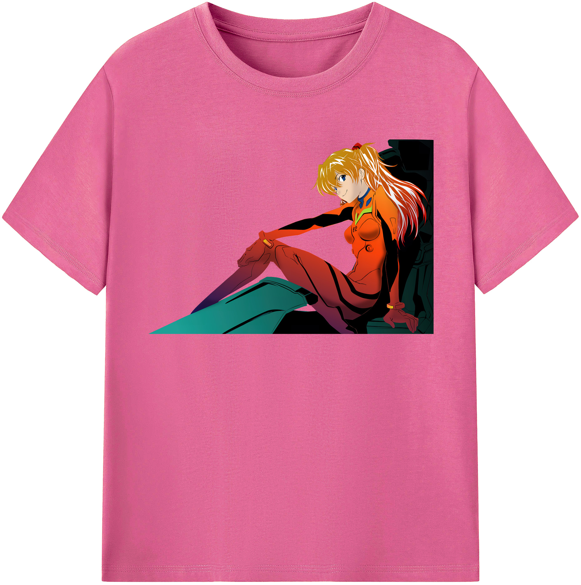 （画像用） EVA 新世紀エヴァンゲリオン レディースカジュアルプリントTシャツ（綿100％）