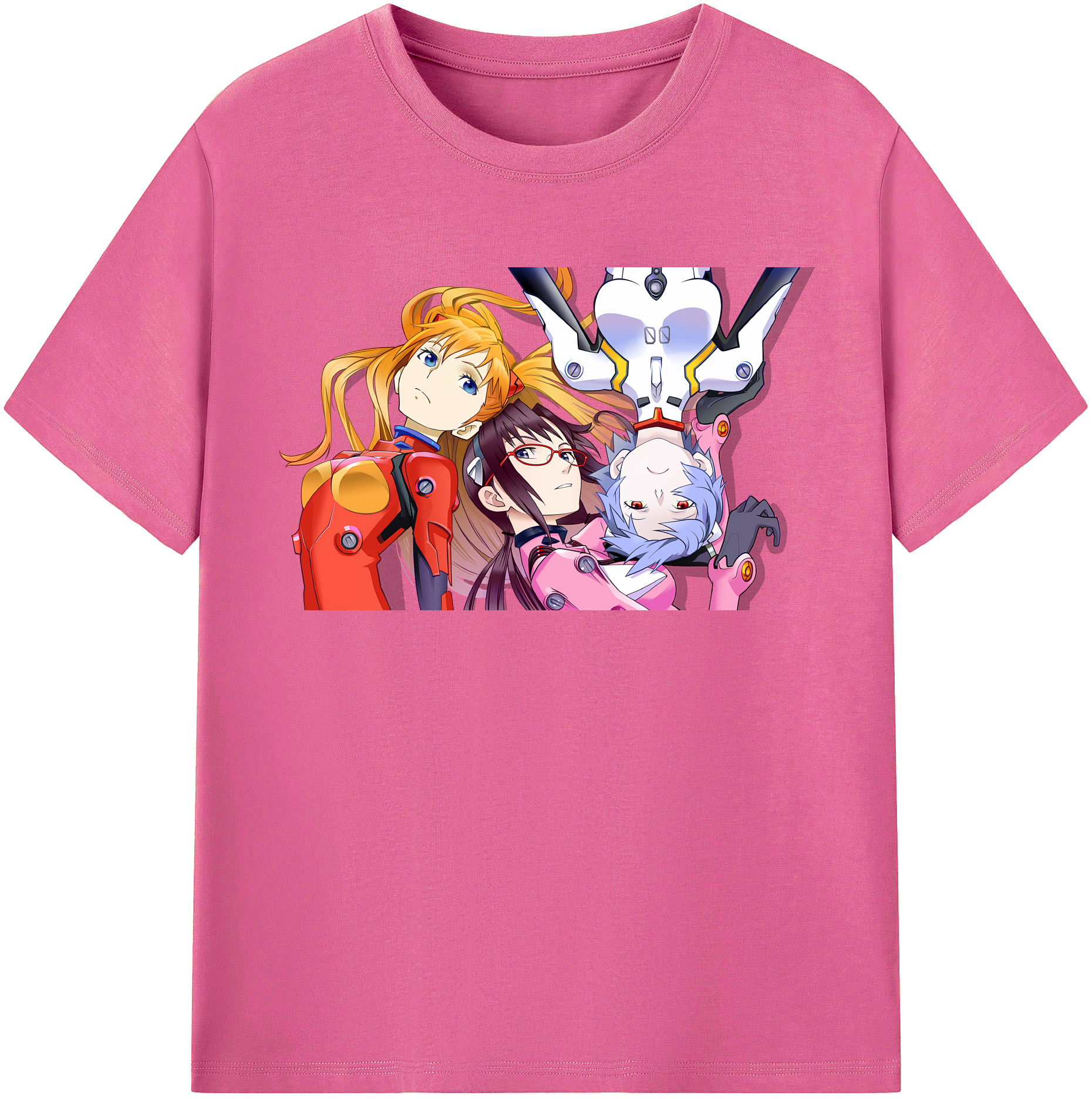 （画像用） EVA 新世紀エヴァンゲリオン レディースカジュアルプリントTシャツ（綿100％）